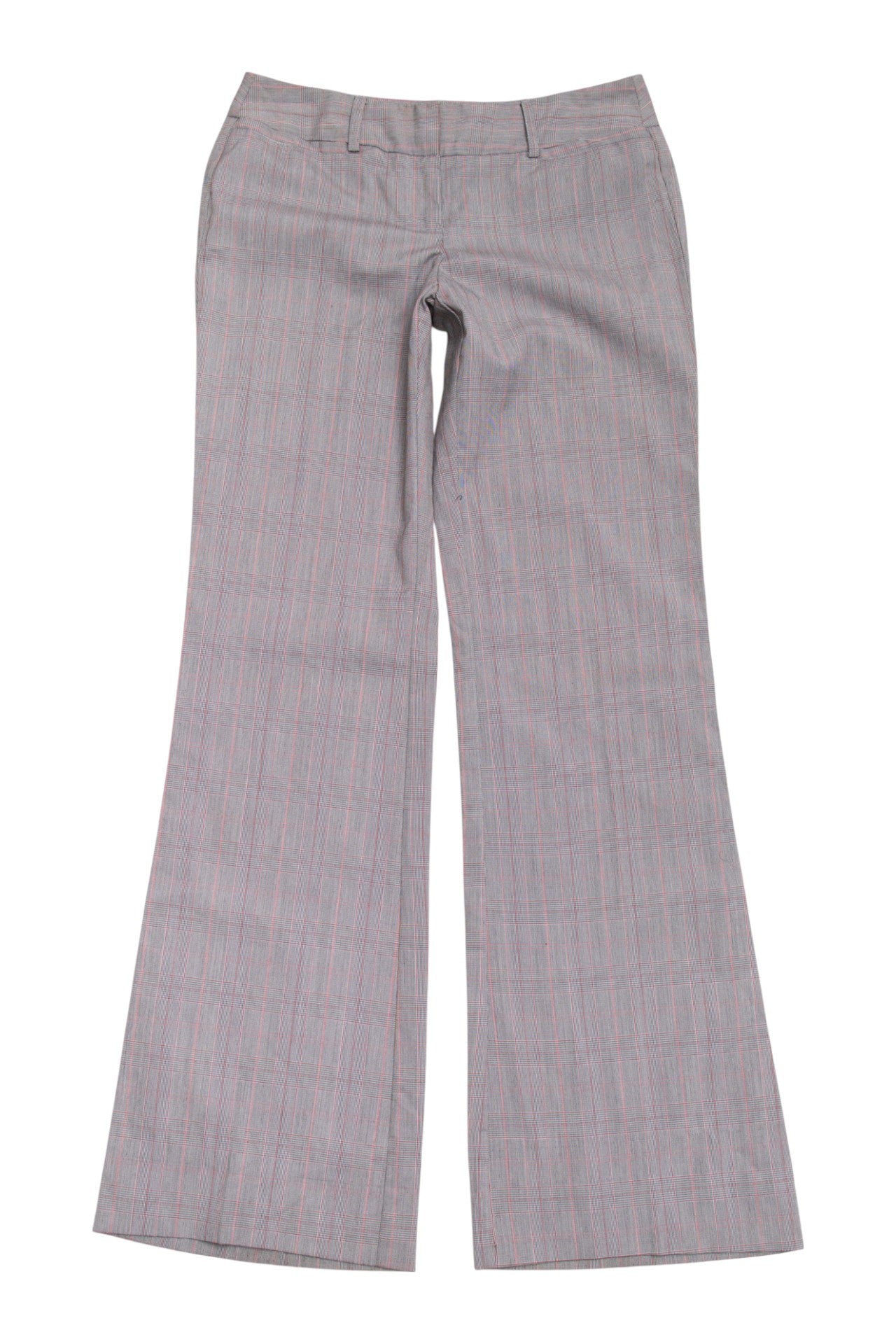 #188 pink/grey plaid pants | c. 158 | size 8