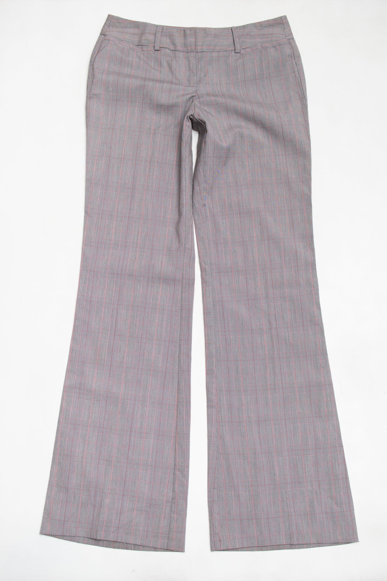#188 pink/grey plaid pants | c. 158 | size 8