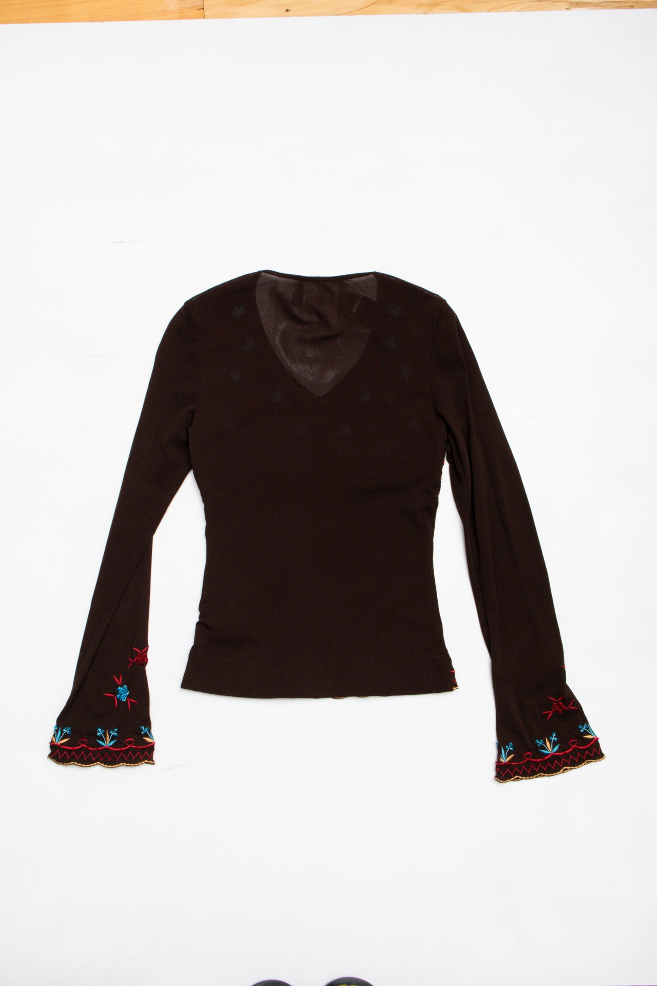 #79 Deadstock Morgan embellished mesh top | Size 6 | C. 152