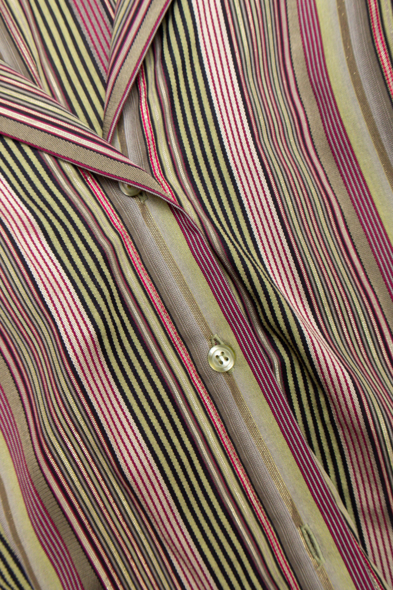 #82 Green Purple striped button down | Size 12 | C. 152
