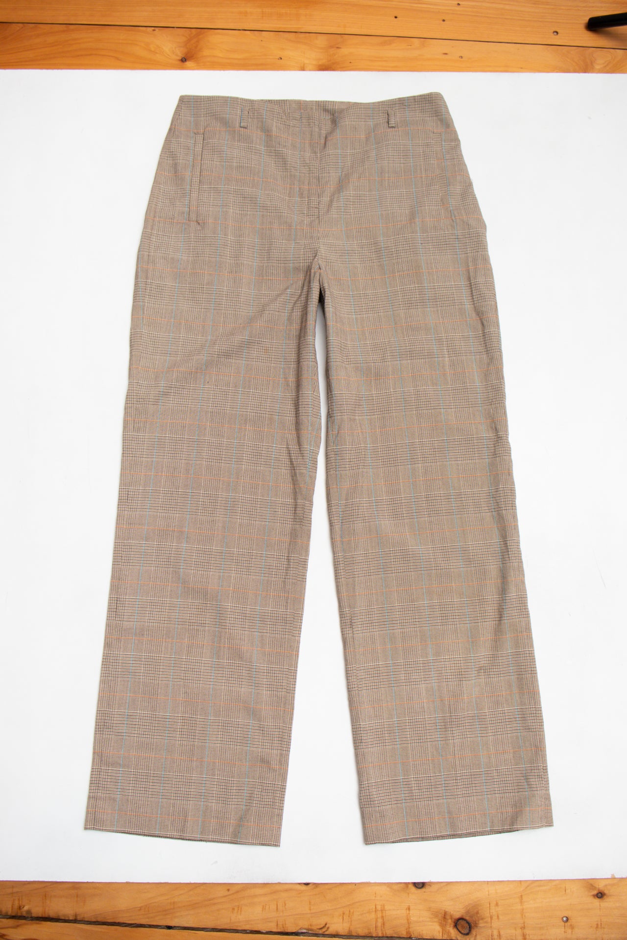 #206 JW plaid brown pants | c. 158 | size 12