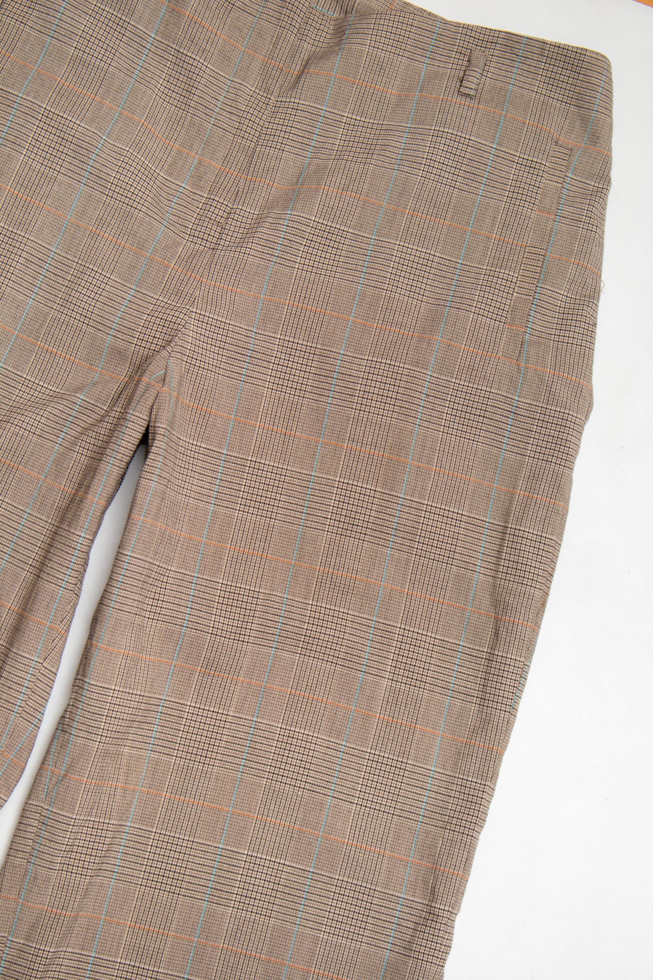 #206 JW plaid brown pants | c. 158 | size 12