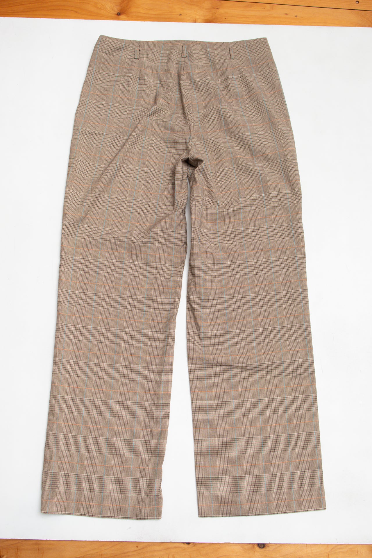 #206 JW plaid brown pants | c. 158 | size 12