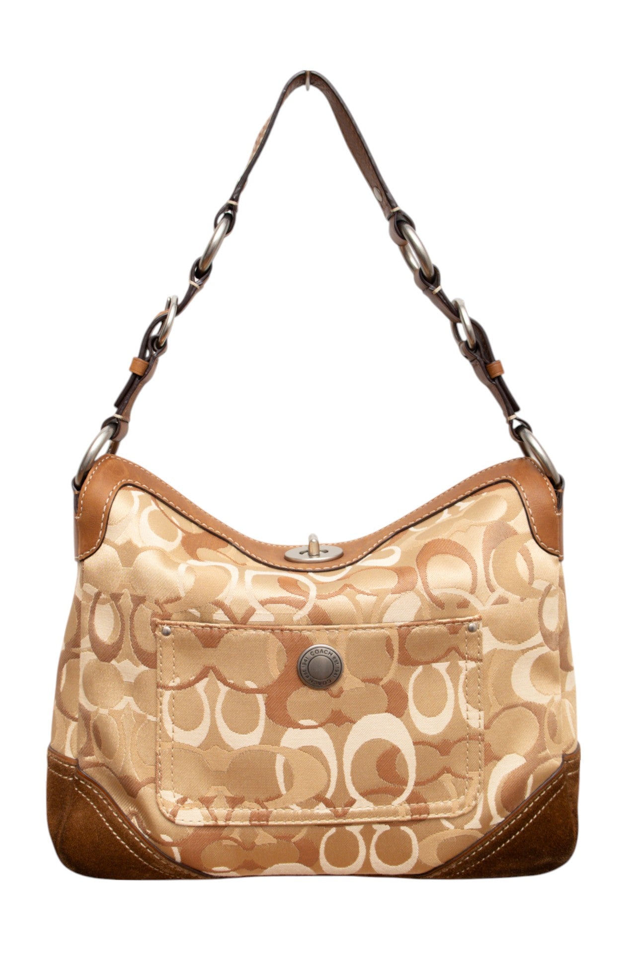 #238 Coach monogram shoulder bag | c. 158