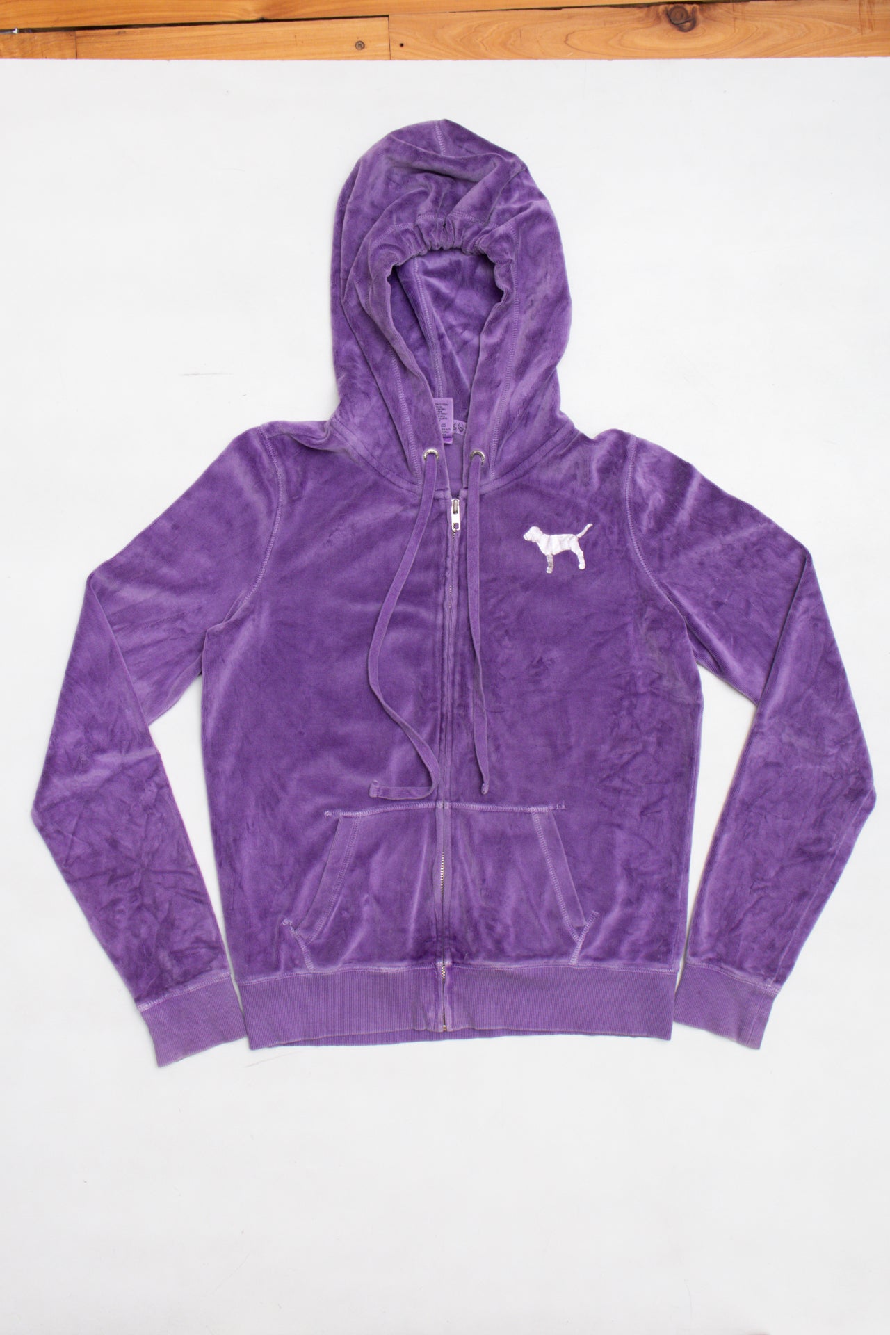 #92 Y2K Victoria's Secret PINK velour hoodie | Size 12 | C. 152