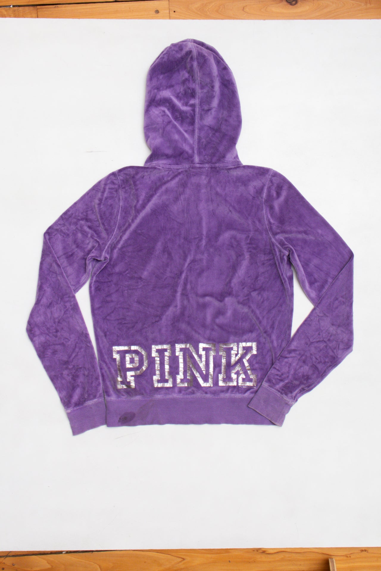 #92 Y2K Victoria's Secret PINK velour hoodie | Size 12 | C. 152