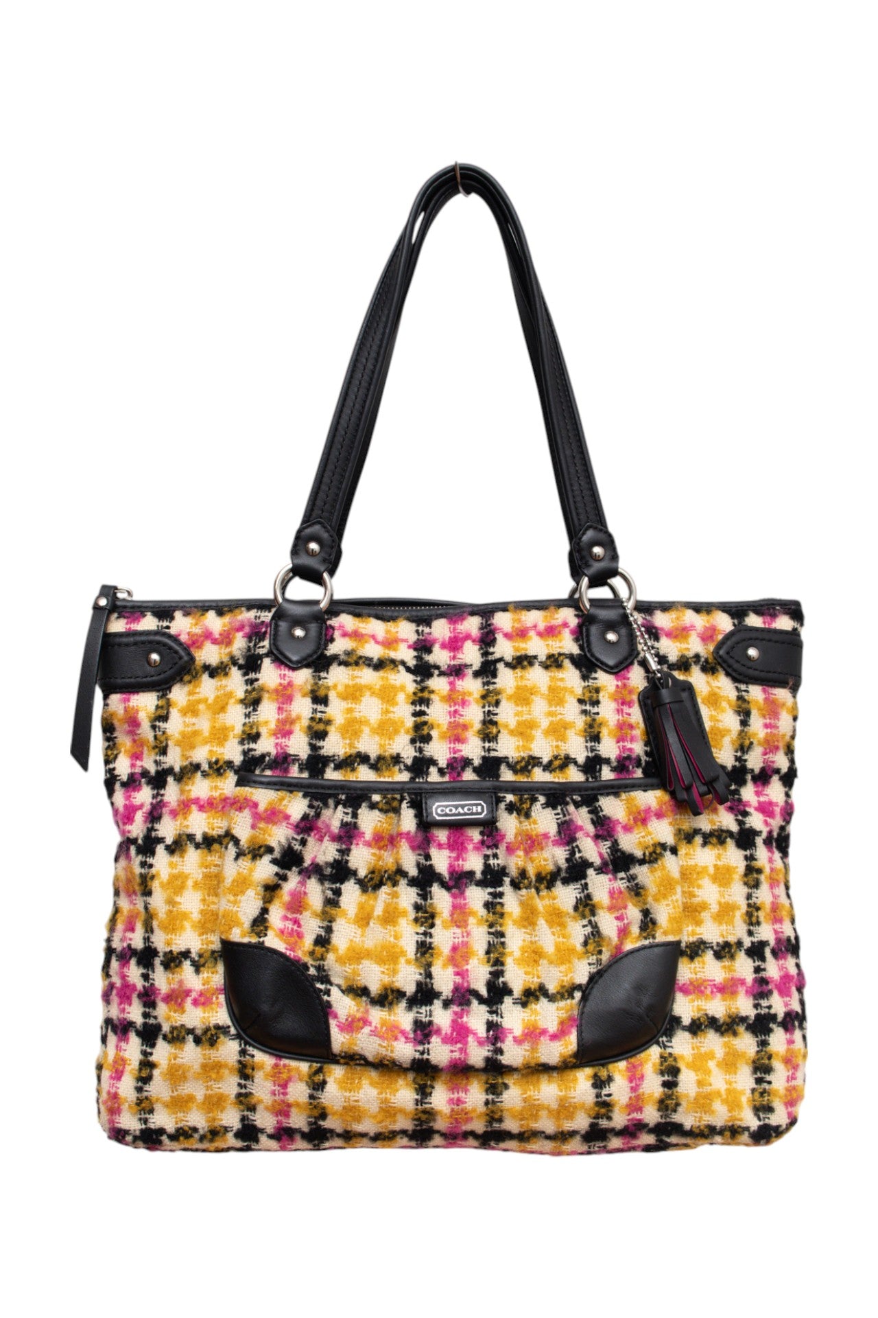 #244 Coach tweed tote style handbag | c. 158