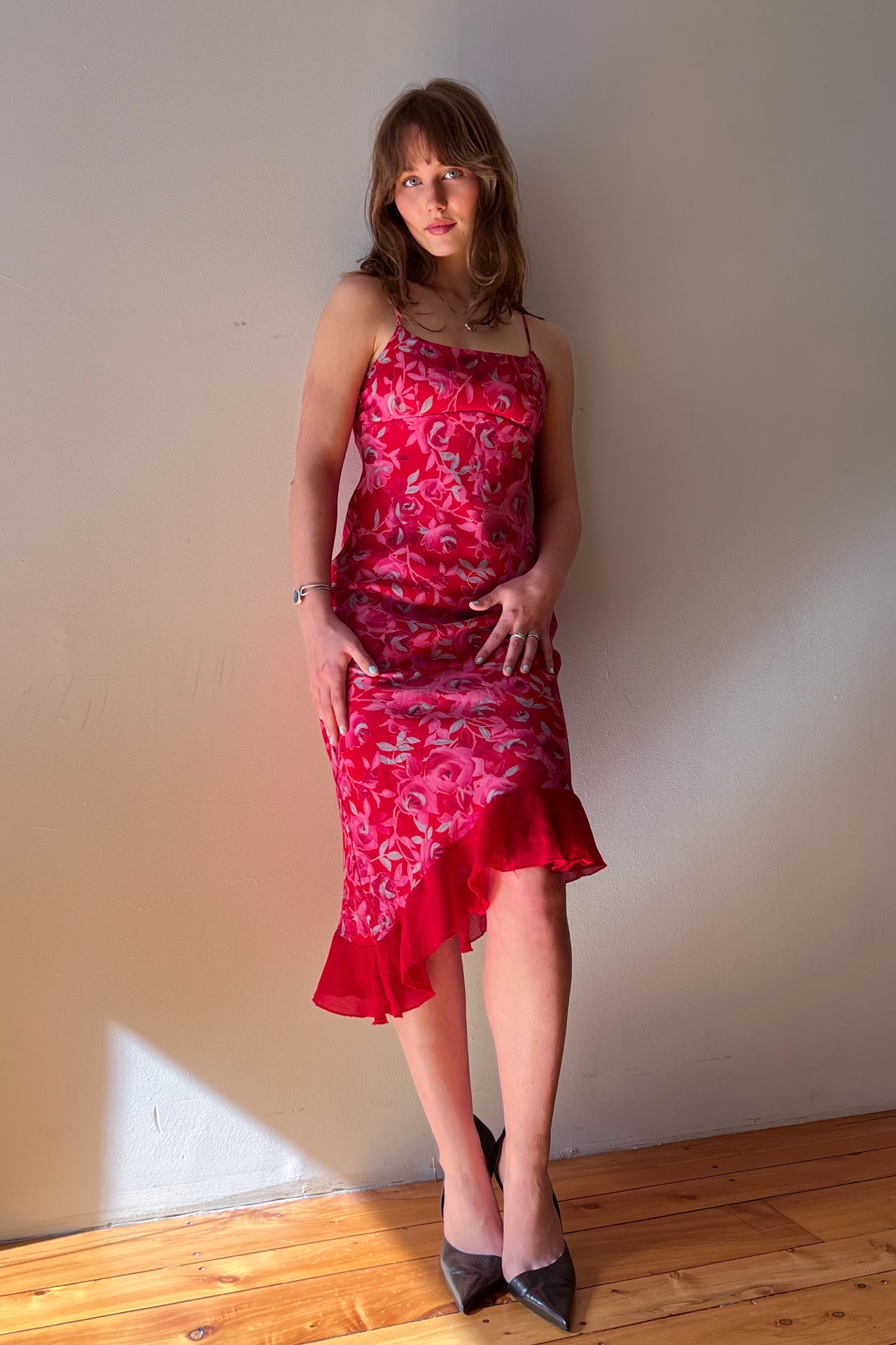 #236 Heart Soul floral midi dress | c. 162 | size 8