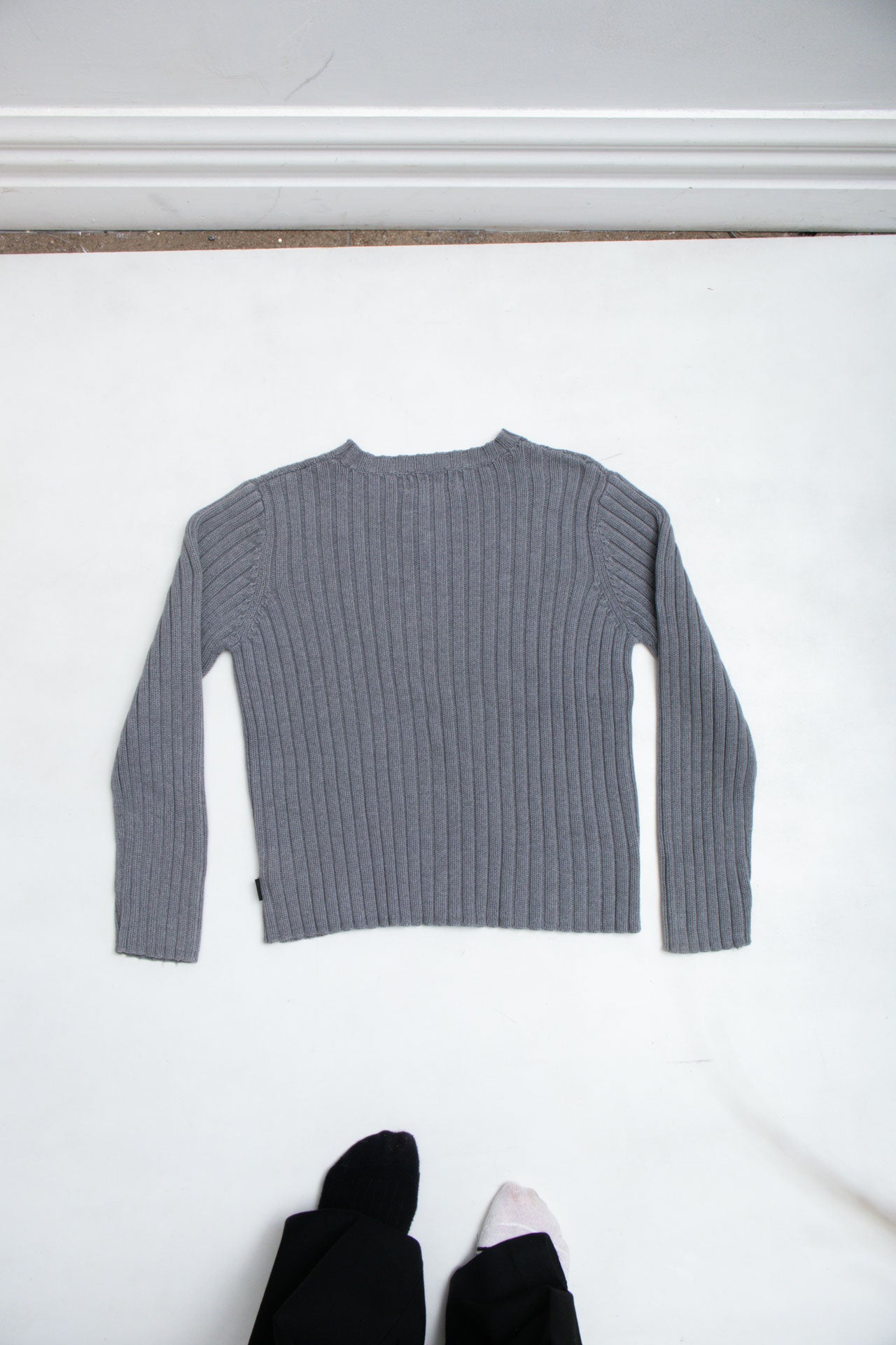 #58 Ralph Lauren Grey Knit | Skater Girl | Size 8/10