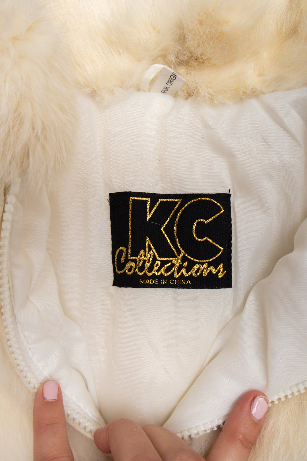 #100 Vintage Rabbit fur jacket | Size 12 | C. 152