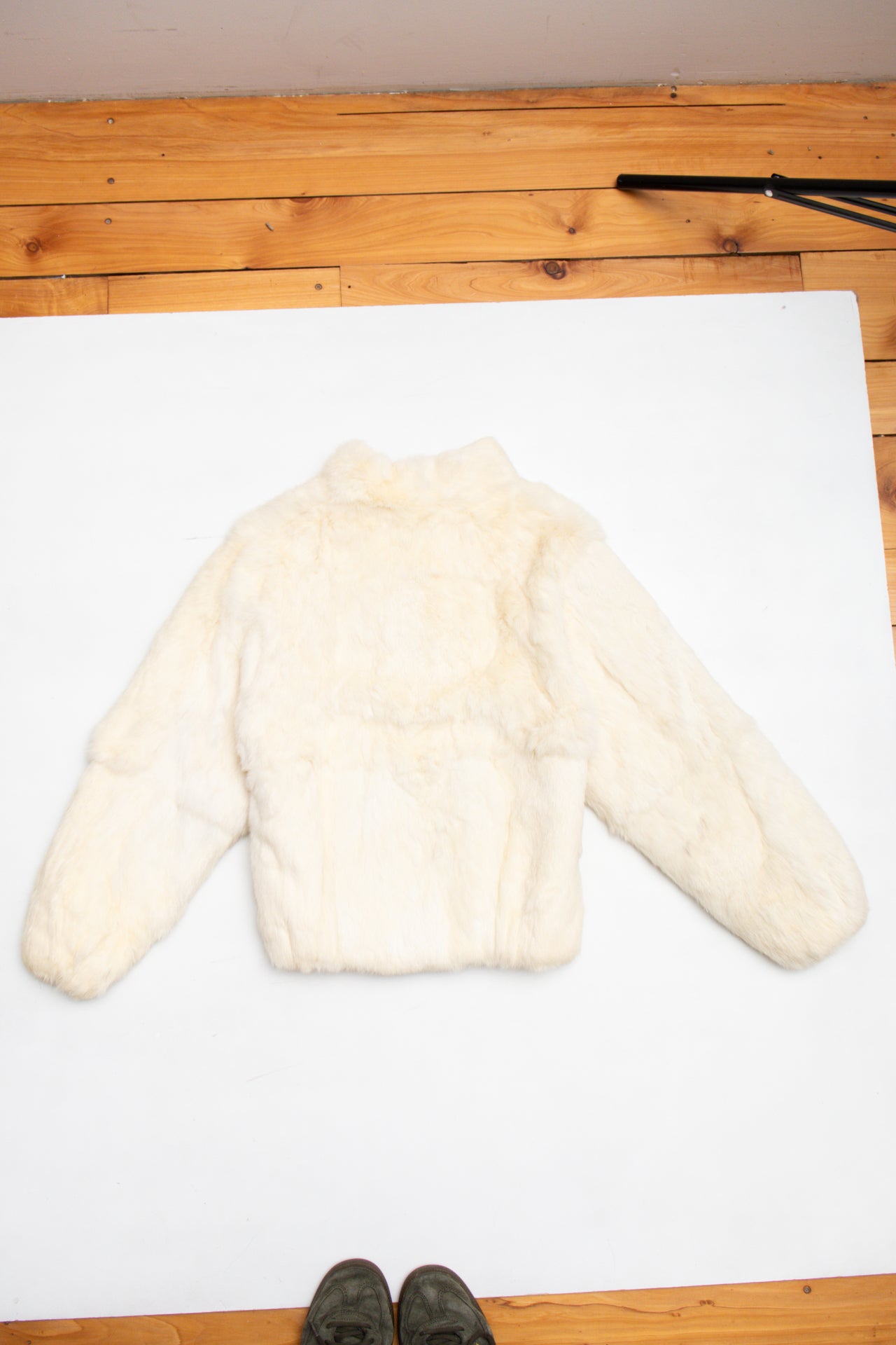 #100 Vintage Rabbit fur jacket | Size 12 | C. 152