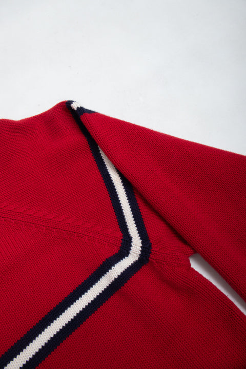 #60 Tommy Hilfiger Red Knit | Skater Girl | Size 14/16