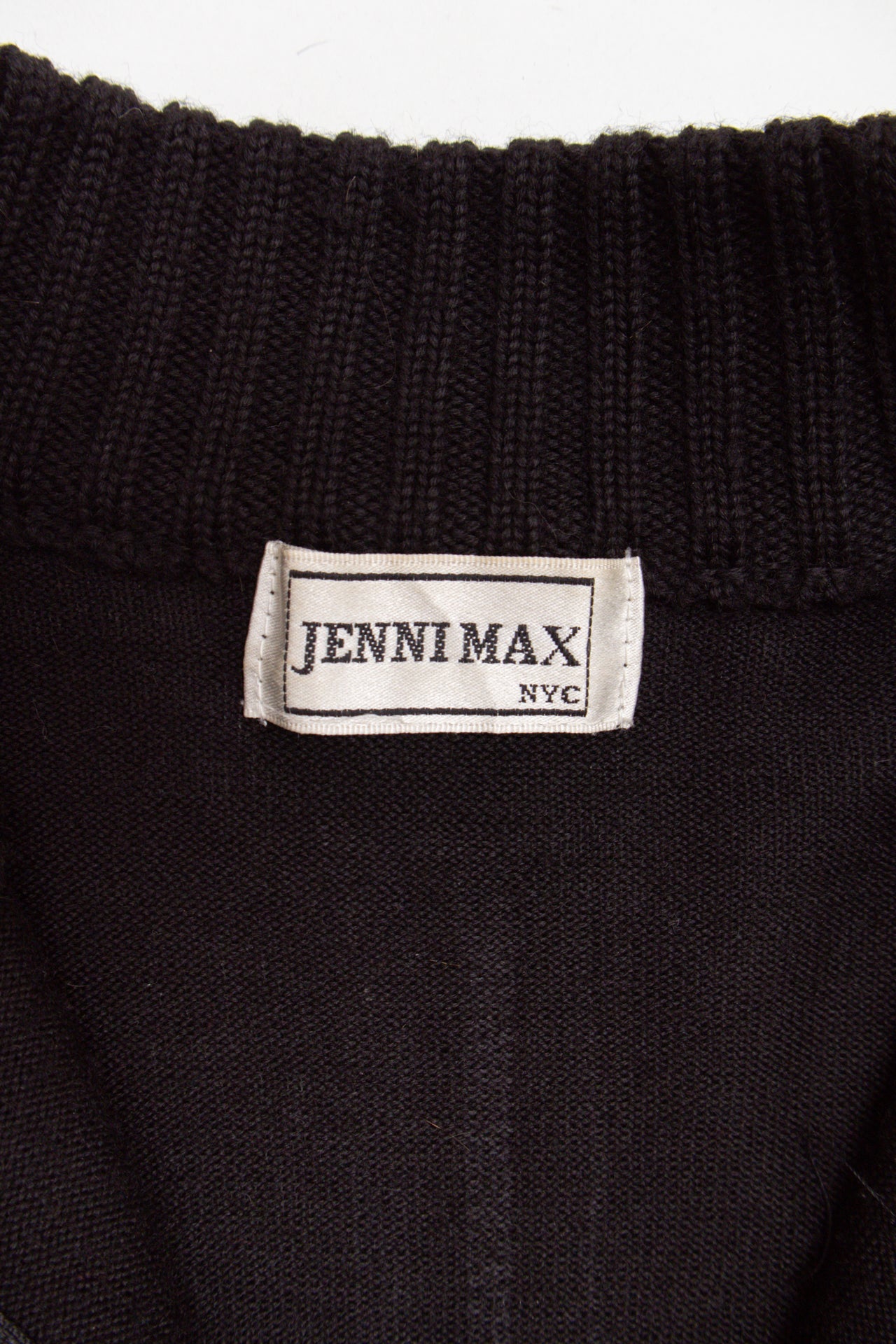 #102 Black Faux fur knit jacket | Size 10 | C. 152