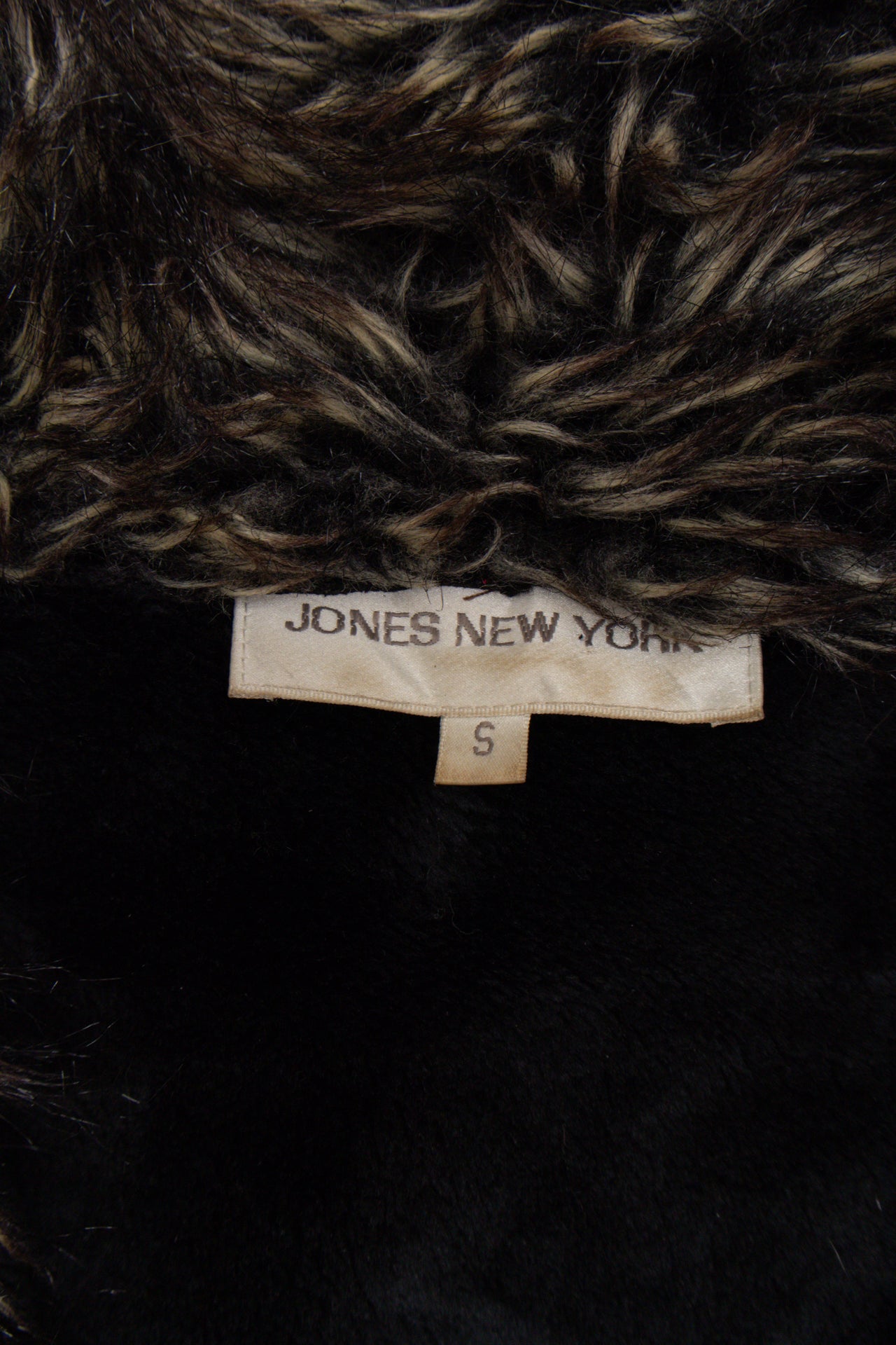 #106 Jones New York Faux suede fur coat | Size 10 | C. 152