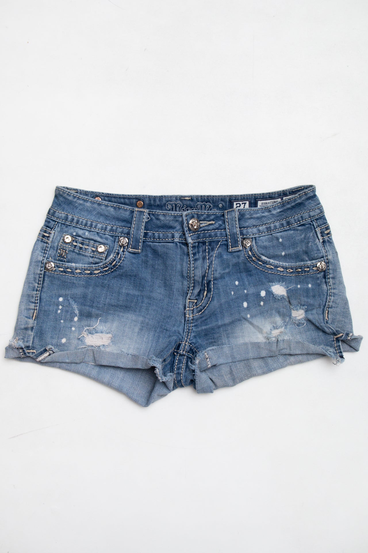 #109 Miss Me denim cut off shorts | Size 8 | C. 152