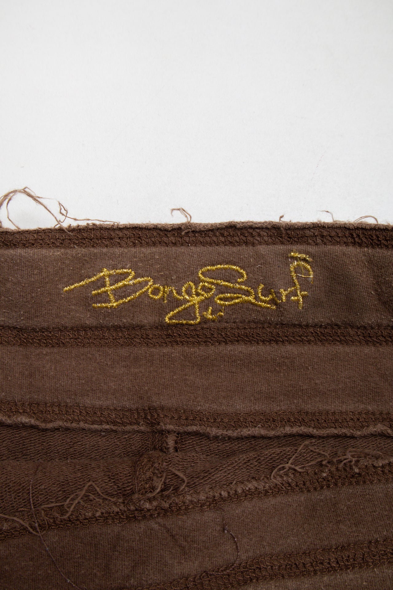 #111 Bongo Surf brown cotton micro mini | Size 8 | C. 152