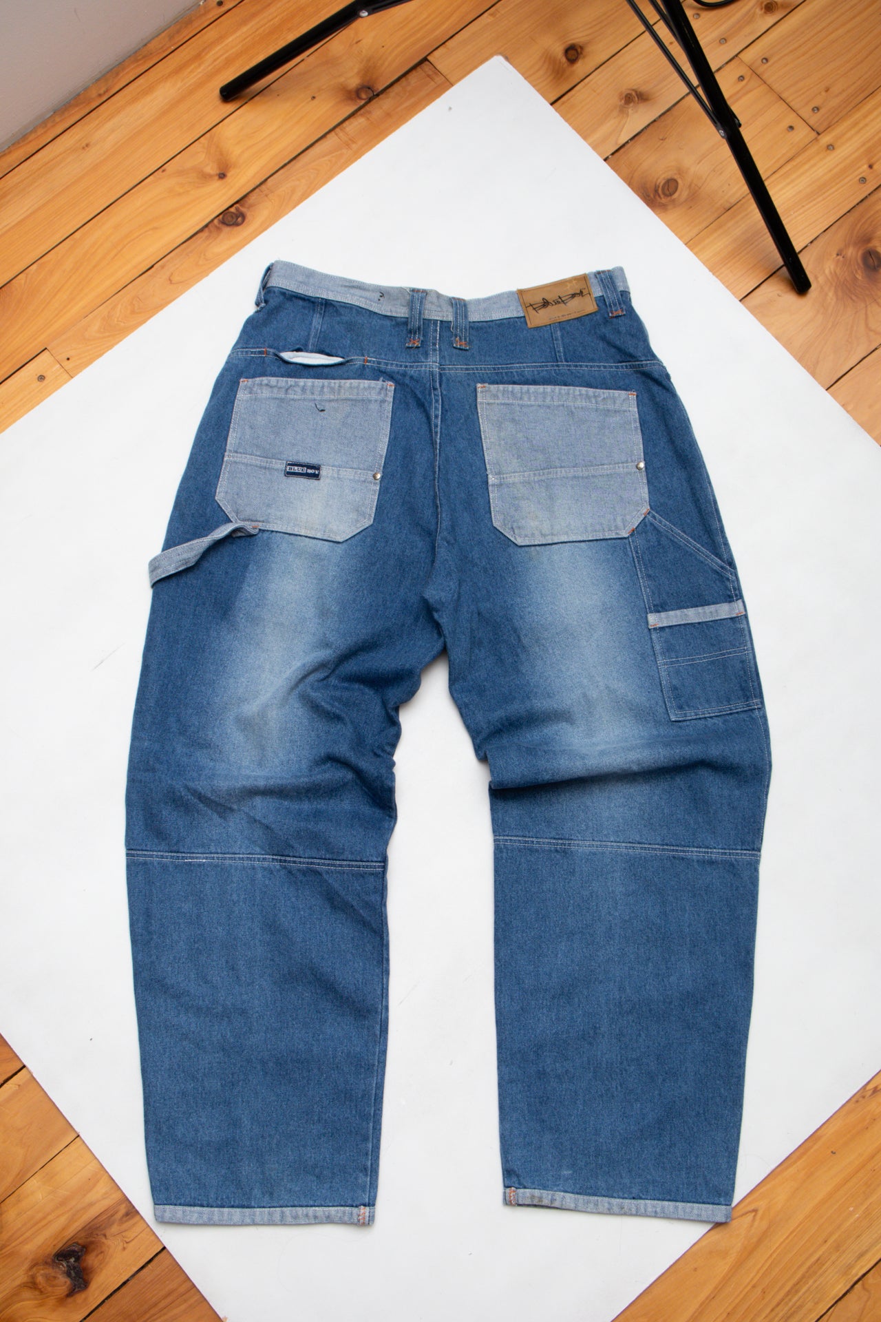 #115 Blue Boy baggy carpenter jeans | Size 14 | C. 152