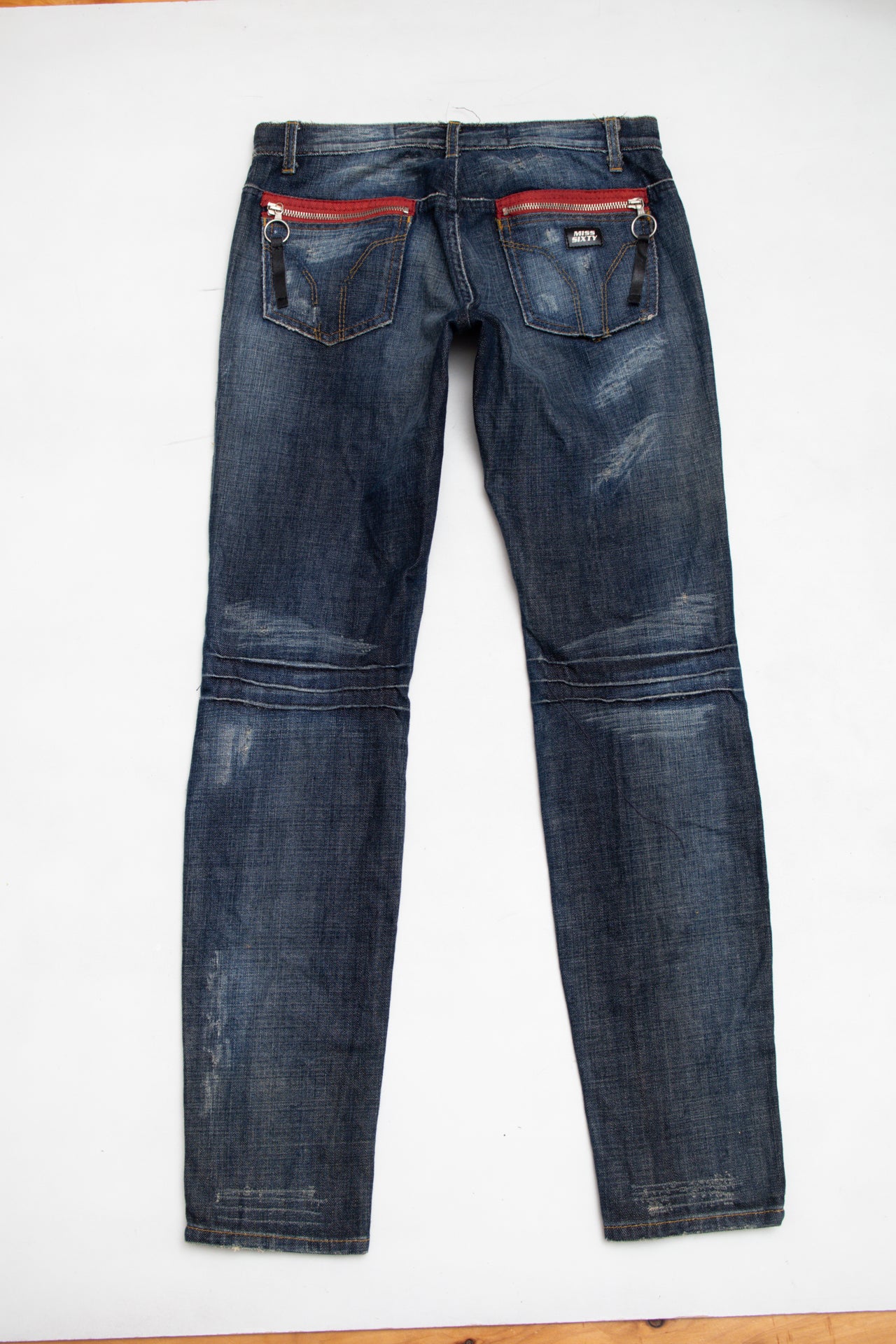 #231 Italian Miss Sixty graphic denim biker jacket (comes with matching pants) | c. 158 | size 10