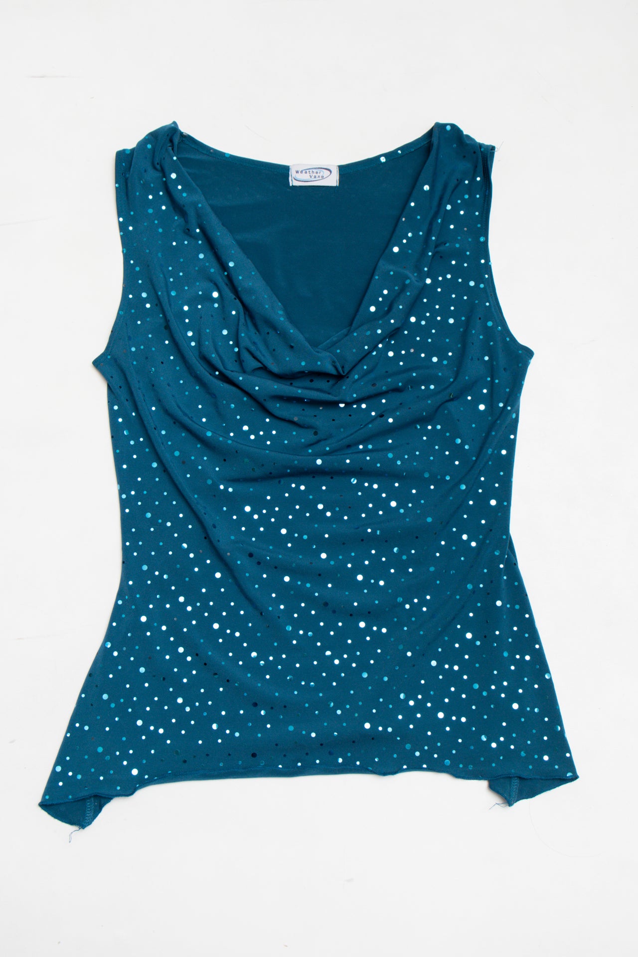 #13 Weather Vane shiny cow neck top | c. 159 | size 10