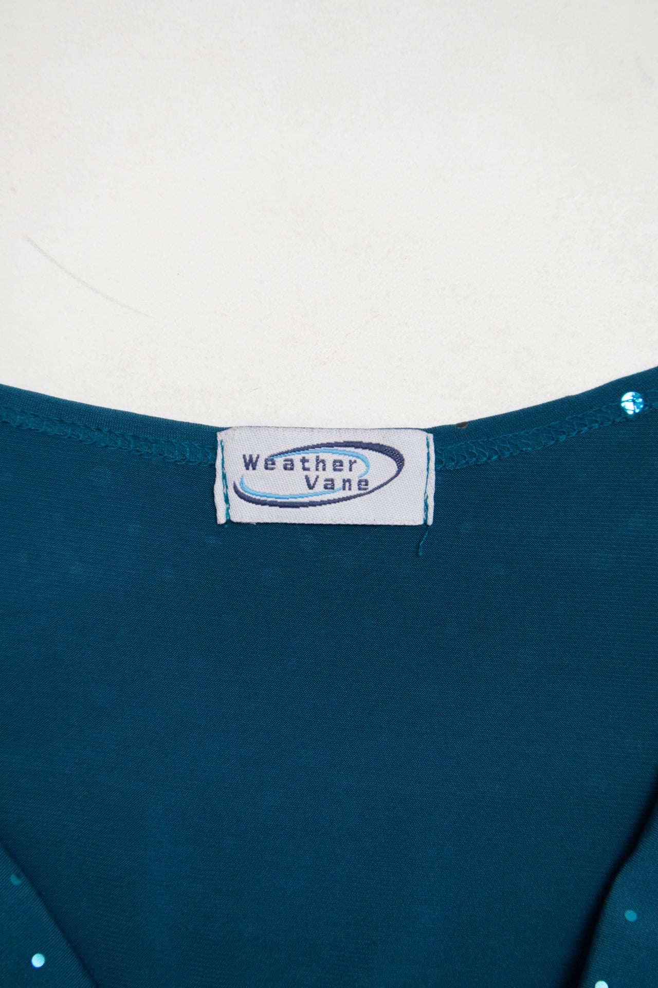 #13 Weather Vane shiny cow neck top | c. 159 | size 10