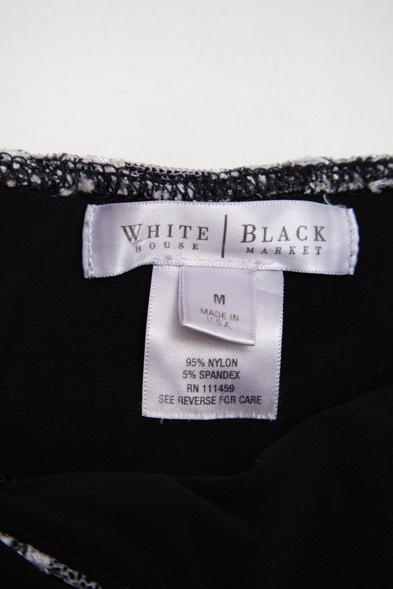 #21 U.S.A. White House black/white floral lace cami | c. 159 | size 8/10