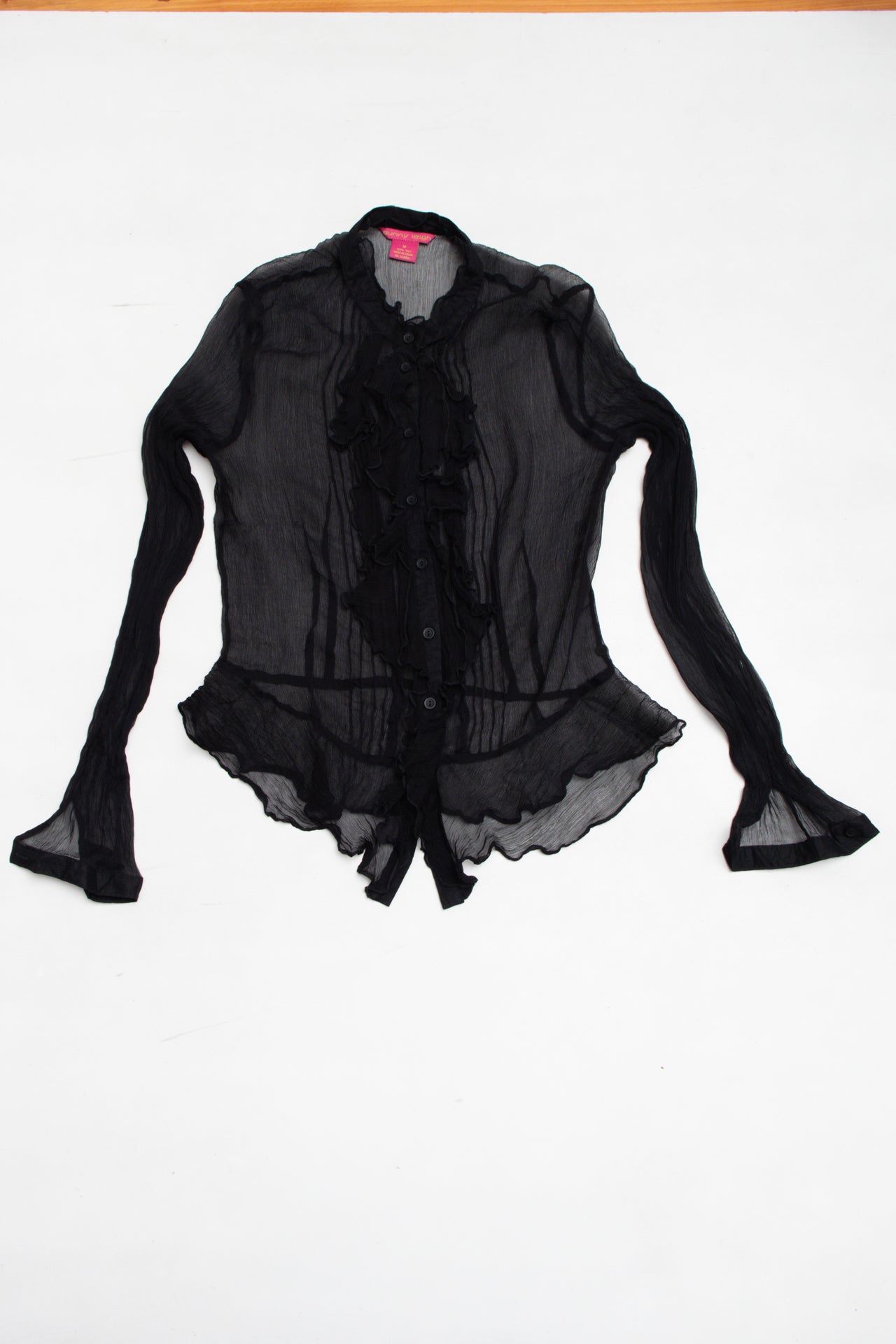 #36 Sunny Leigh silk sheer blouse | c. 159 | size 8/10