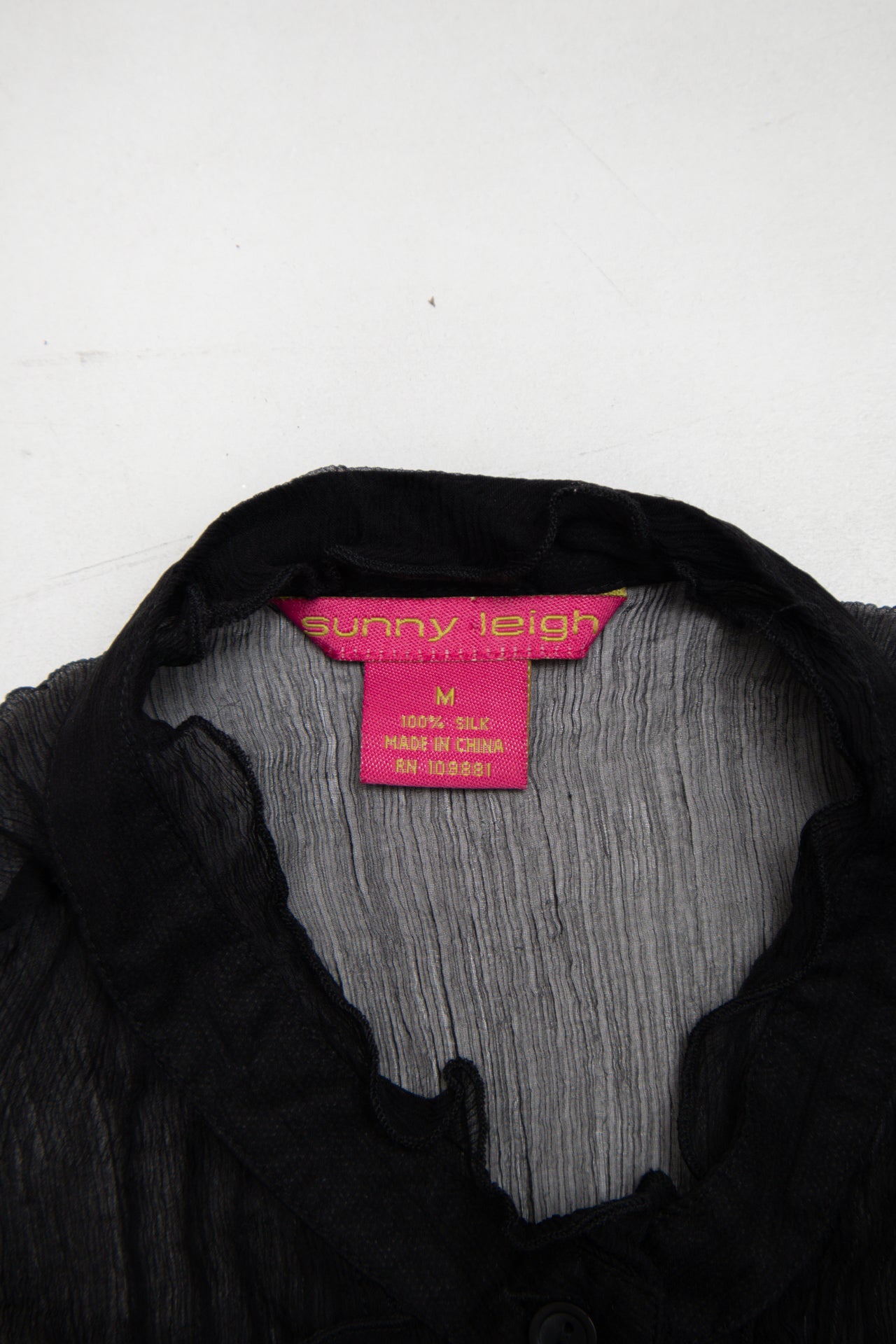 #36 Sunny Leigh silk sheer blouse | c. 159 | size 8/10