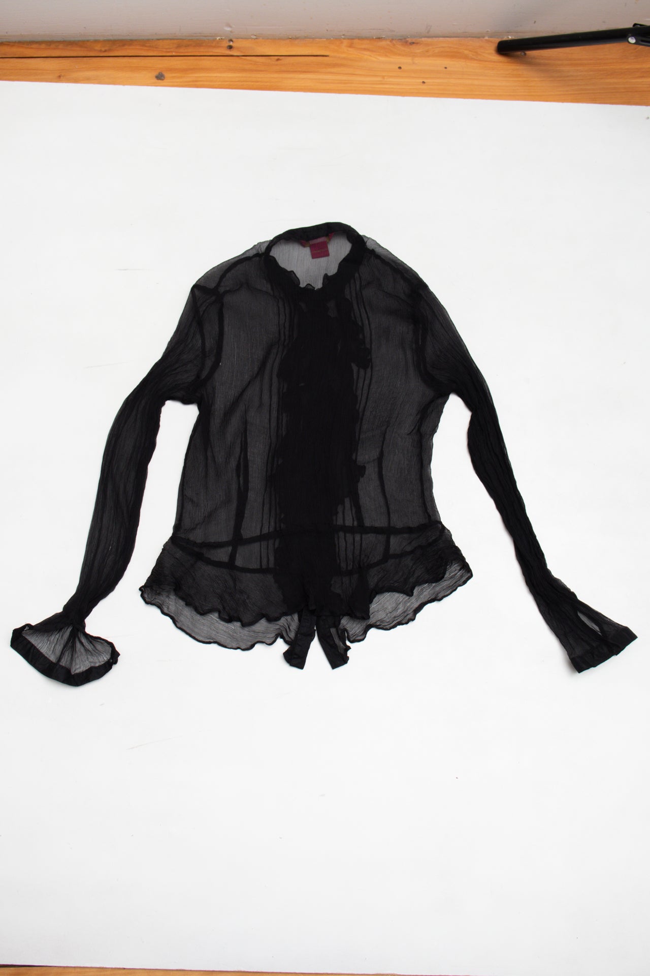 #36 Sunny Leigh silk sheer blouse | c. 159 | size 8/10