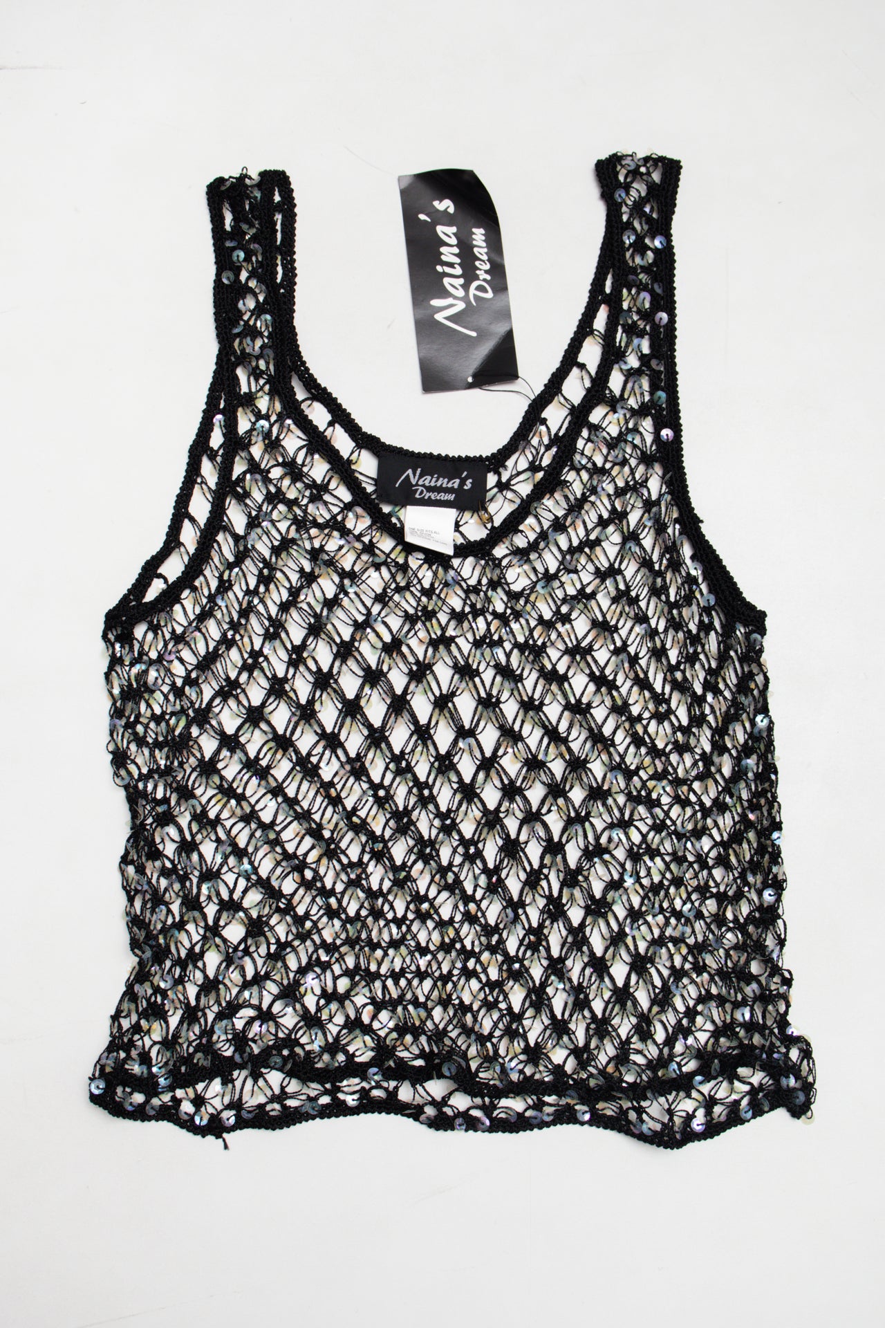 #47 Naina's Dream glitter crochet tank | c. 159 | size