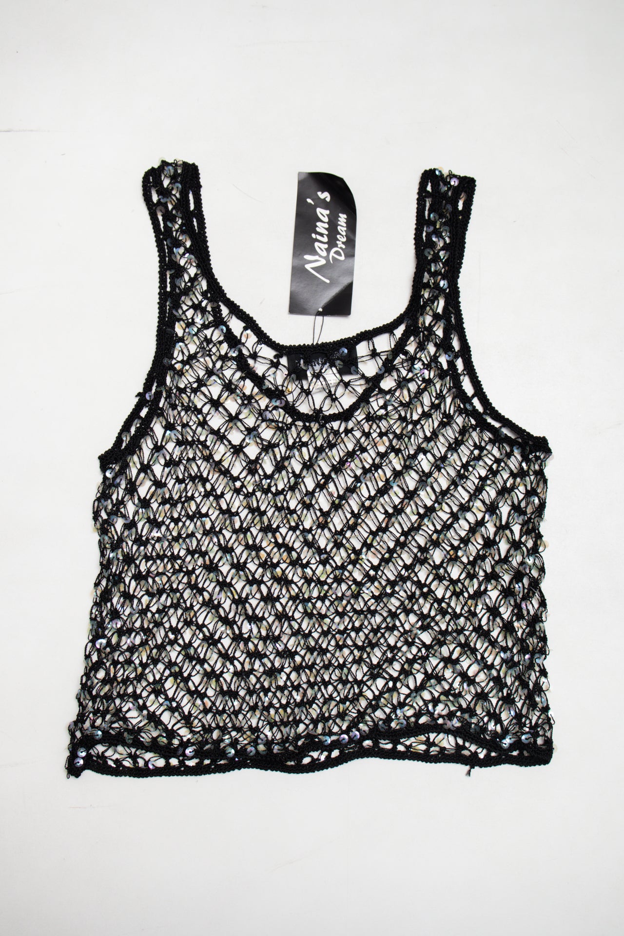 #47 Naina's Dream glitter crochet tank | c. 159 | size