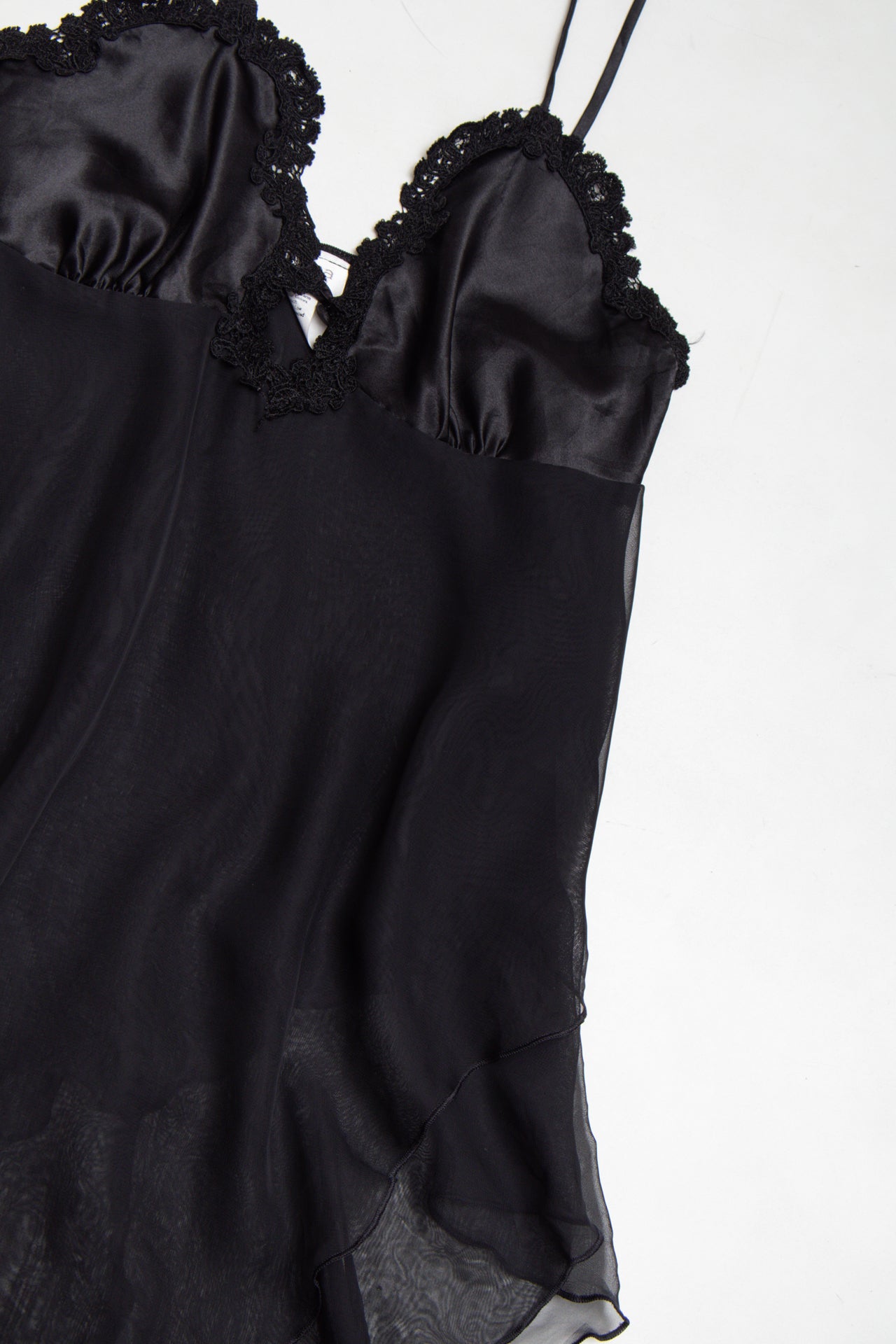#49 U.S.A. Cinema Etoile black asym cami | c. 159 | size 8