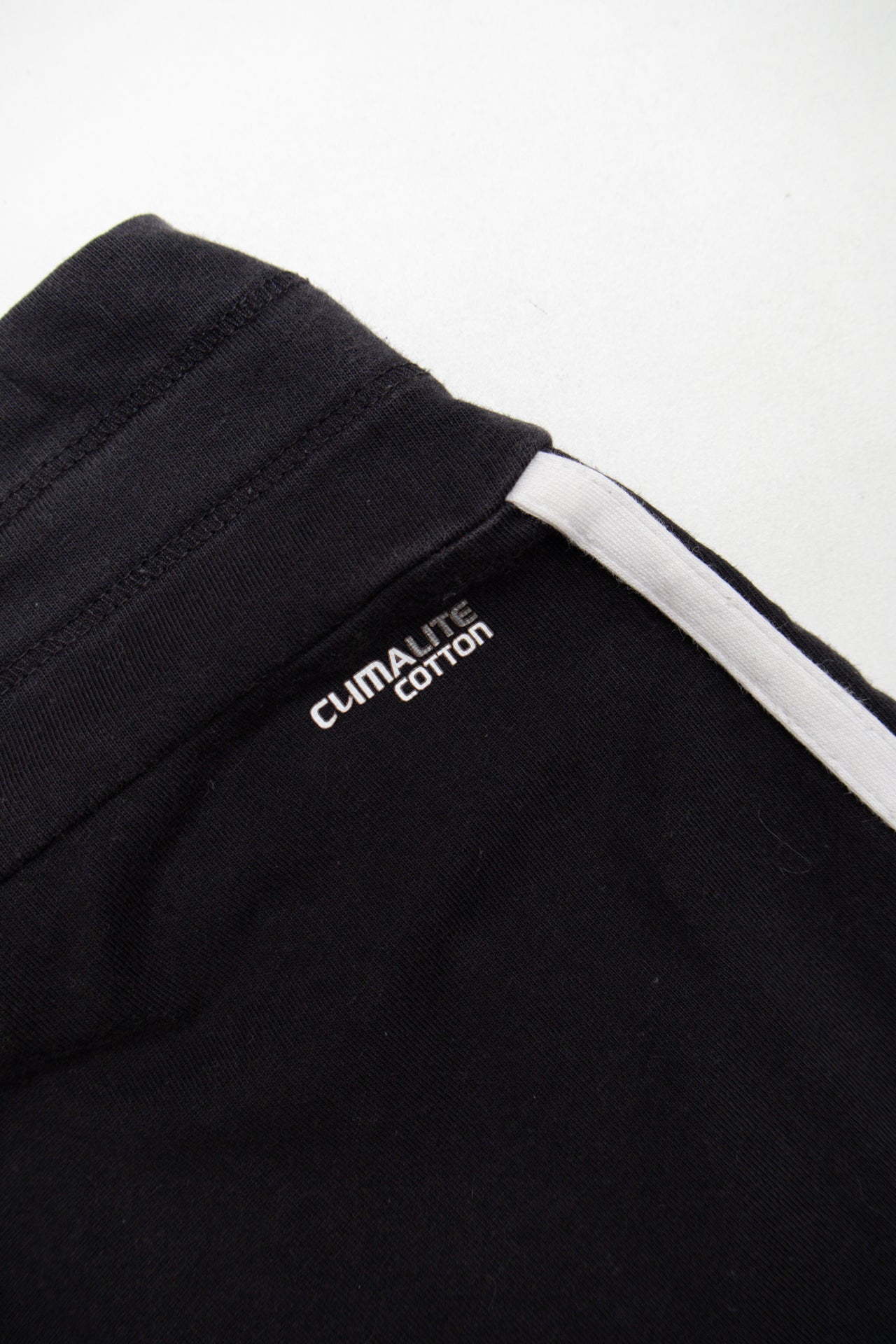 #161 Adidas Black (White Stripe) Mini Shorts | Size 6 | C. 152