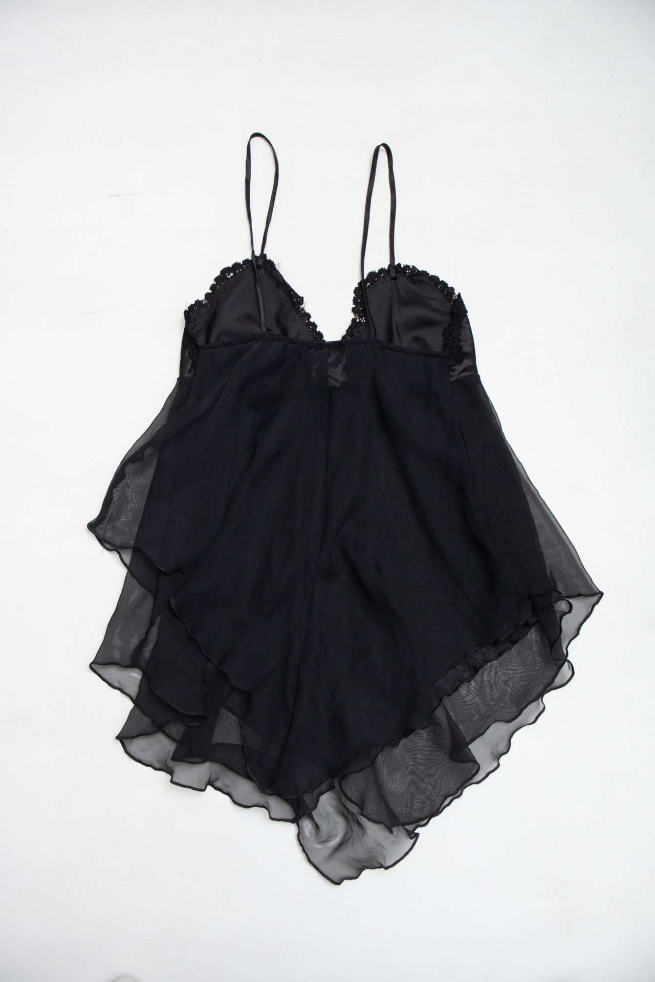 #49 U.S.A. Cinema Etoile black asym cami | c. 159 | size 8