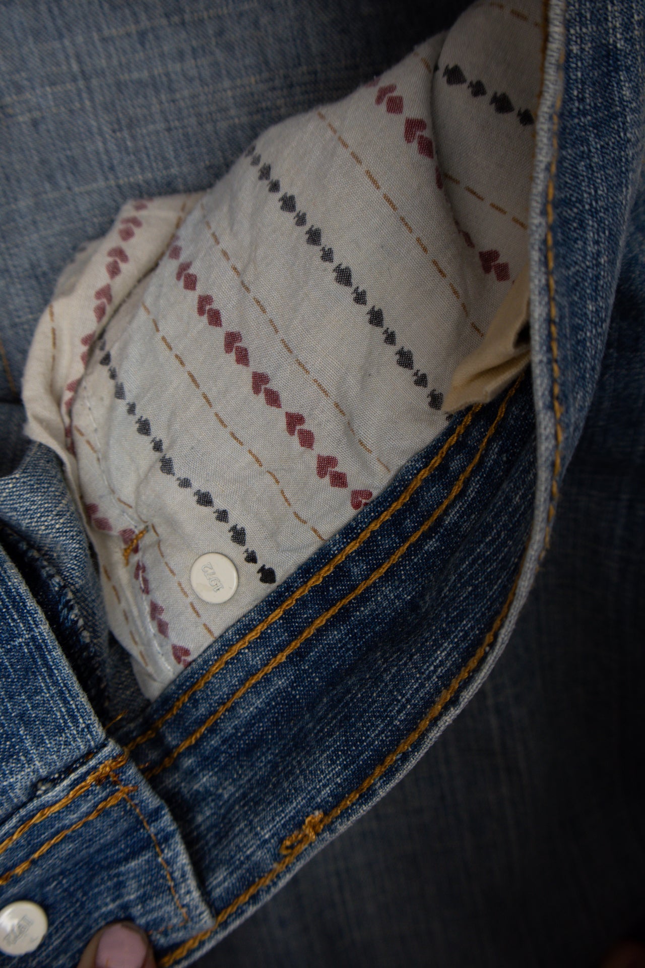 #166 Ecko baggy jeans w patchwork detail | Size 12 | C. 152