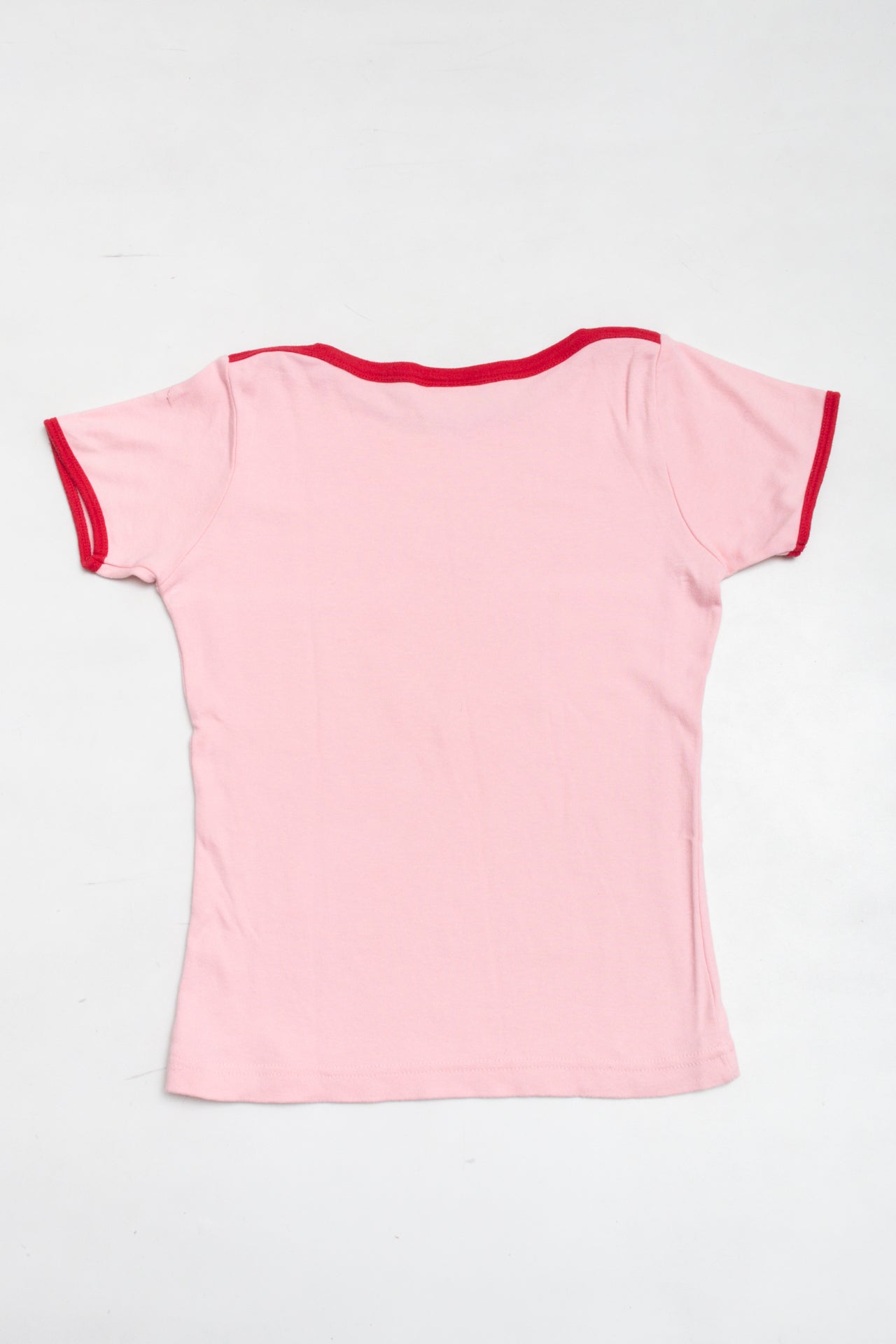 #61 Stop + Go pink/red glitter baby tee | c. 159 | size 12