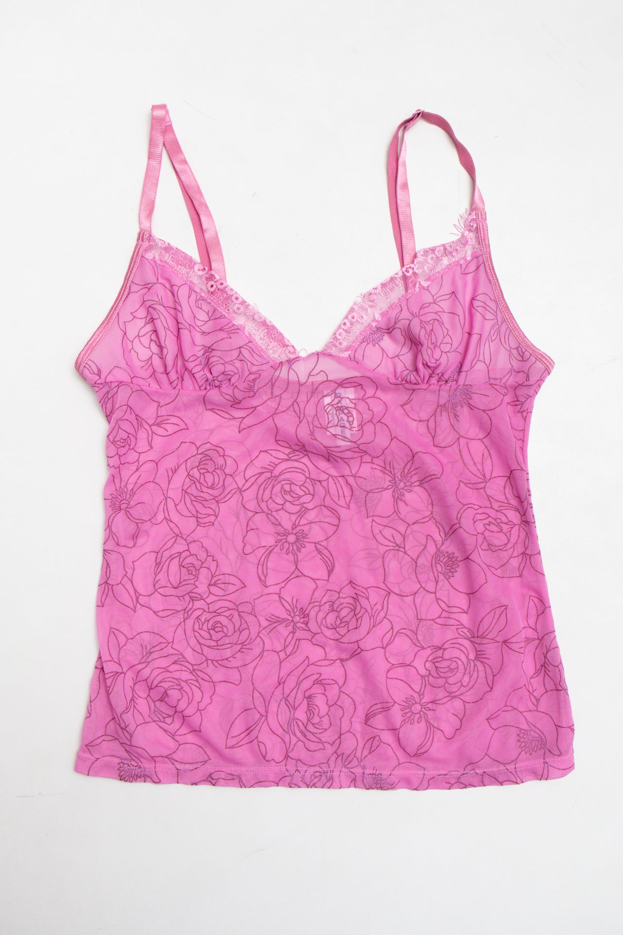 #74 Rampage pink floral print cami | c. 159 | size 8