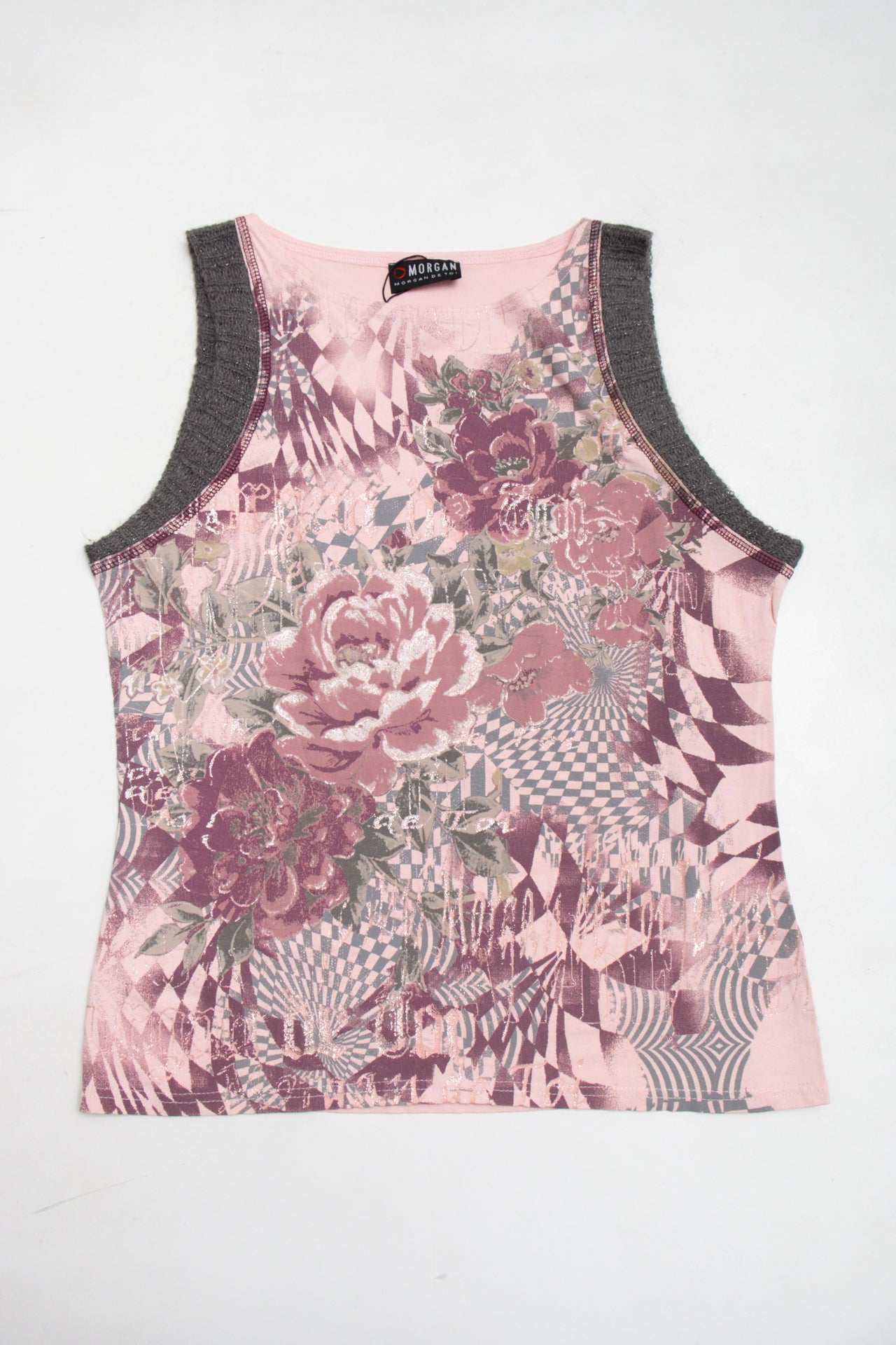 #78 Morgan De Toi pink floral tank | c. 159 | size 10