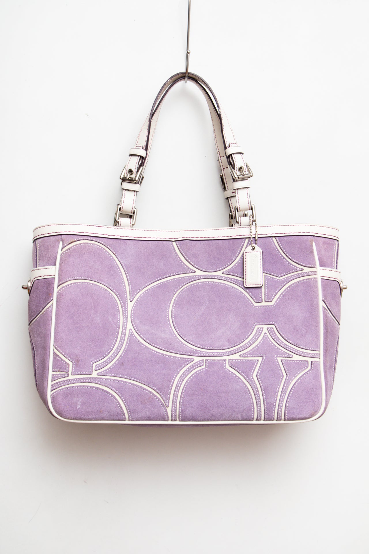 #213 Coach Lilac suede mini tote | C. 152