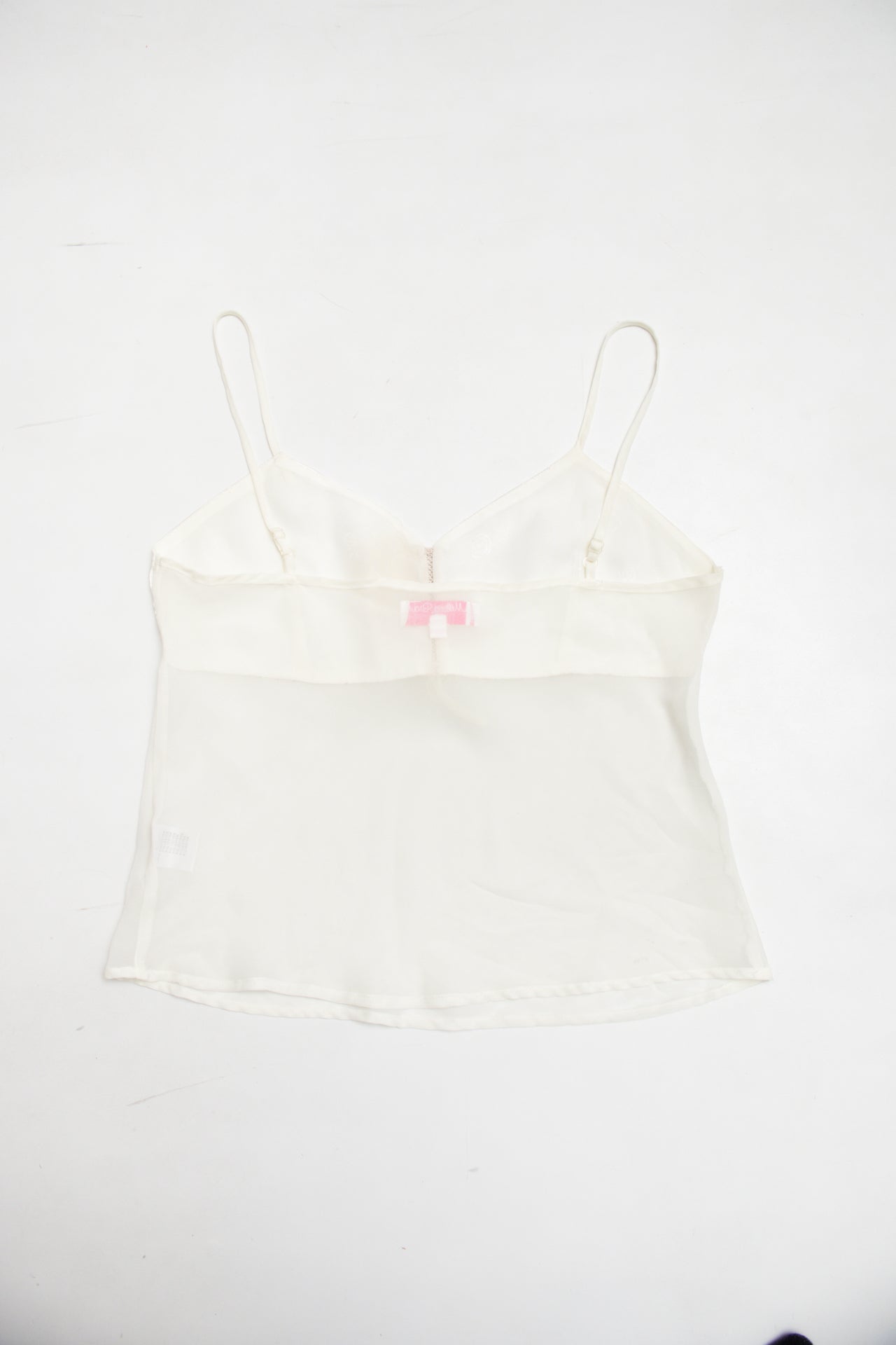 #100 Melissa Brown satin & mesh cami | c. 159 | size 8/10