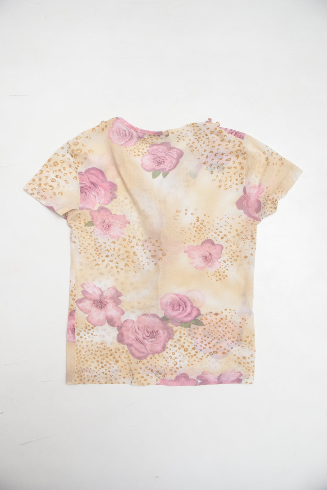 #102 S.Oliver floral mesh top | c. 159 | size 8