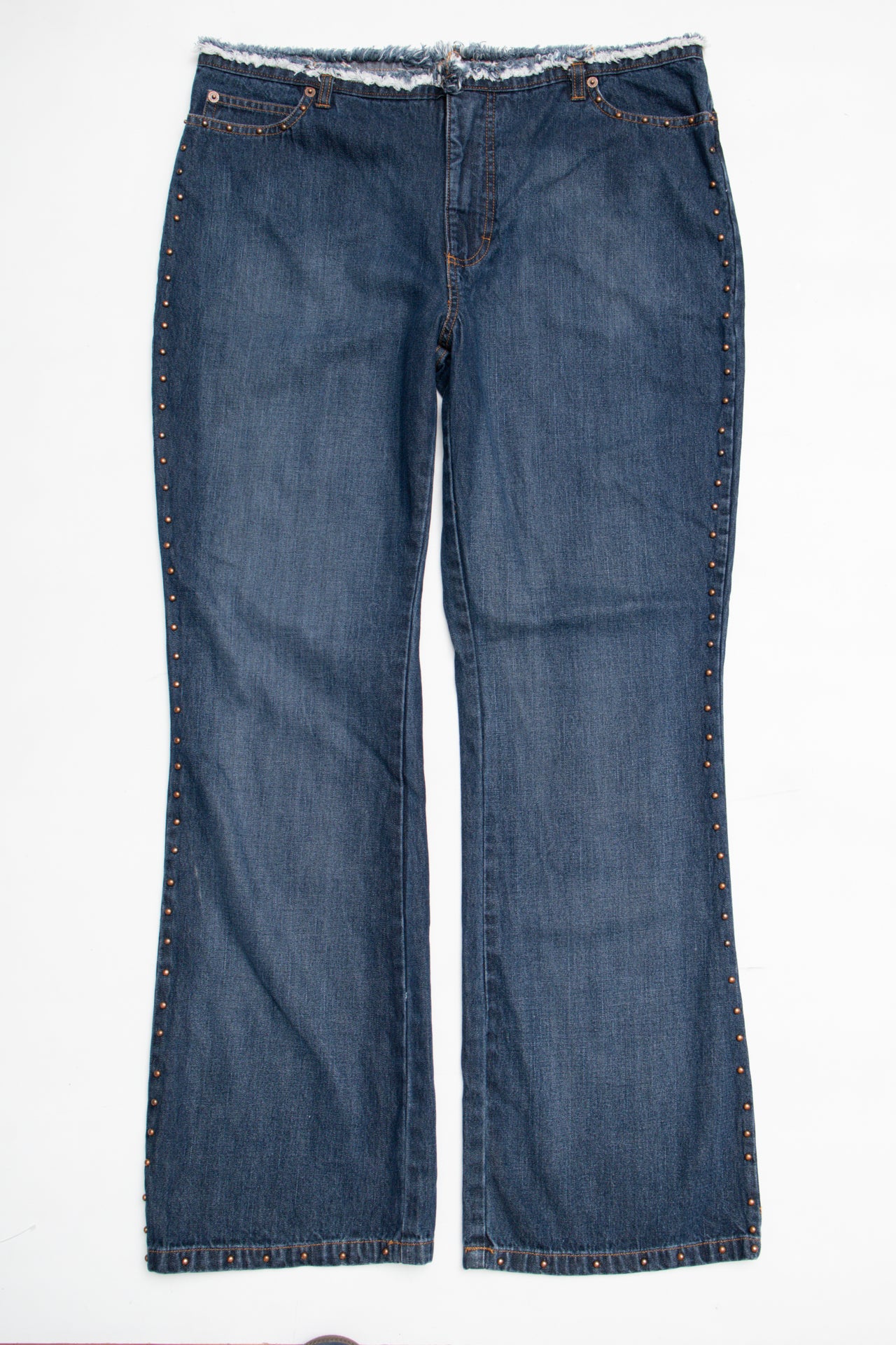 #186 Route 66 studded flared jeans | Size 16 | C. 152