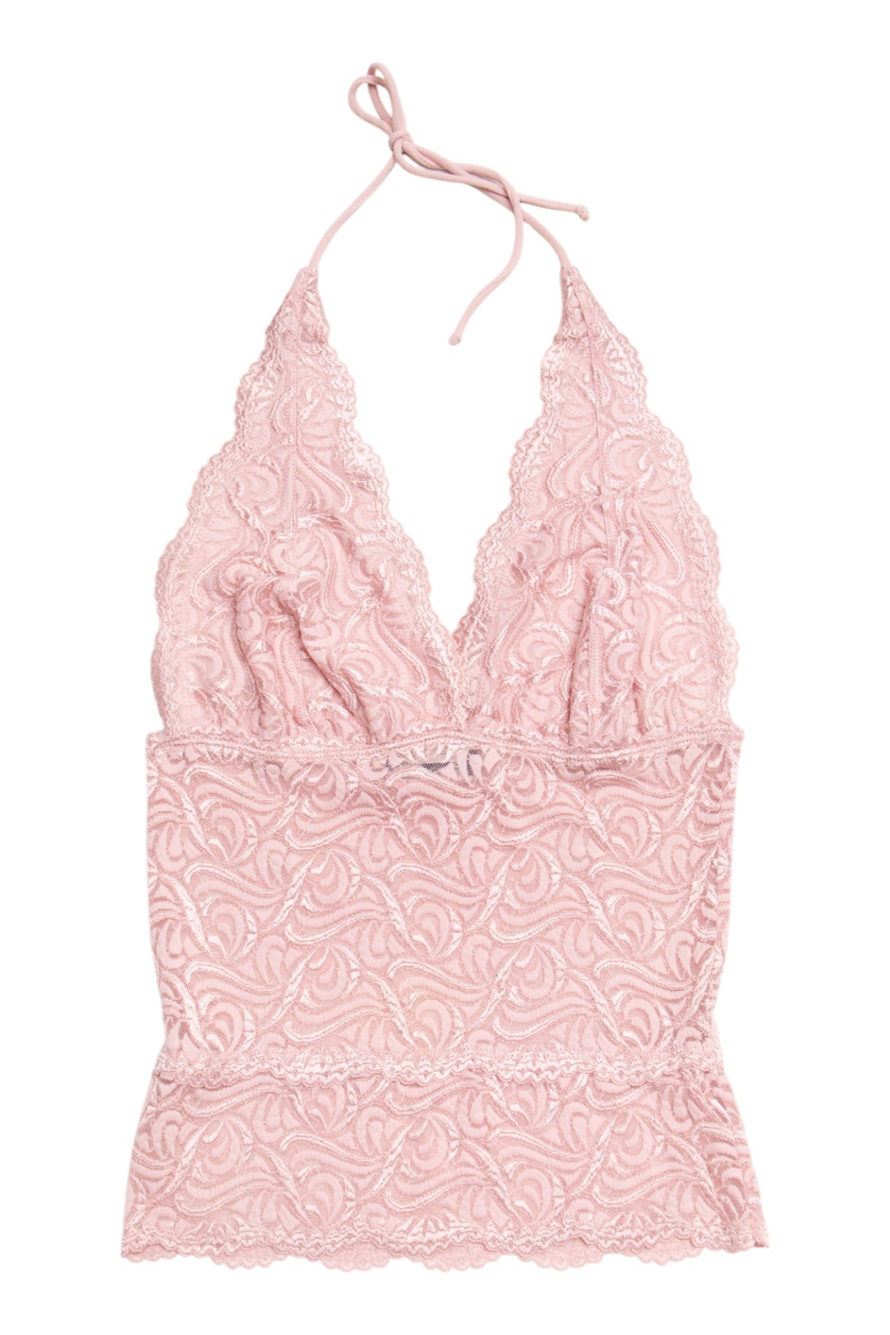 #190 USA Bebe pink lace halter | Size 8 | C. 152