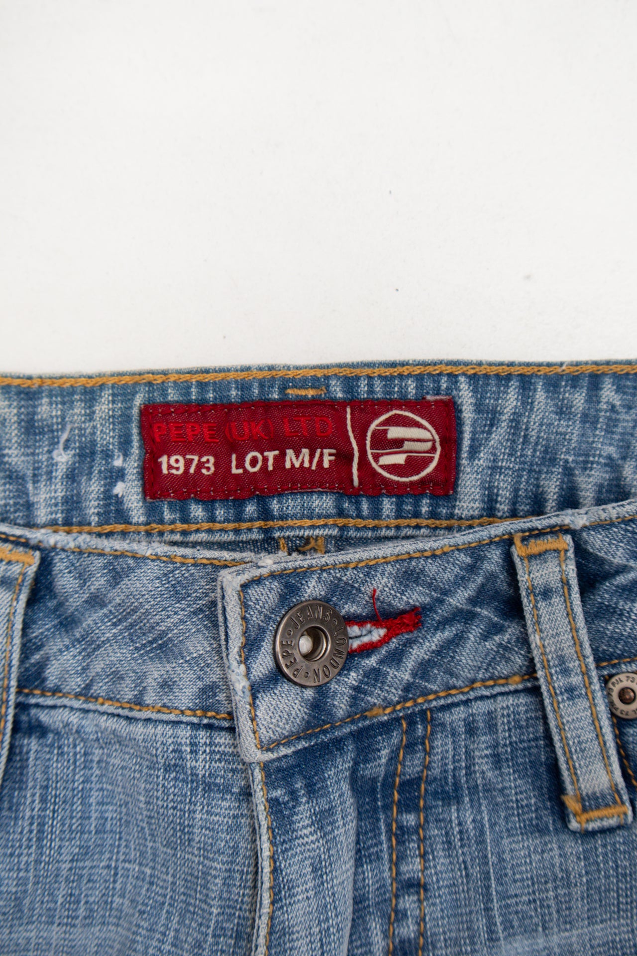 #132 PEPE patchwork straight cut jeans | c. 159 | size 6