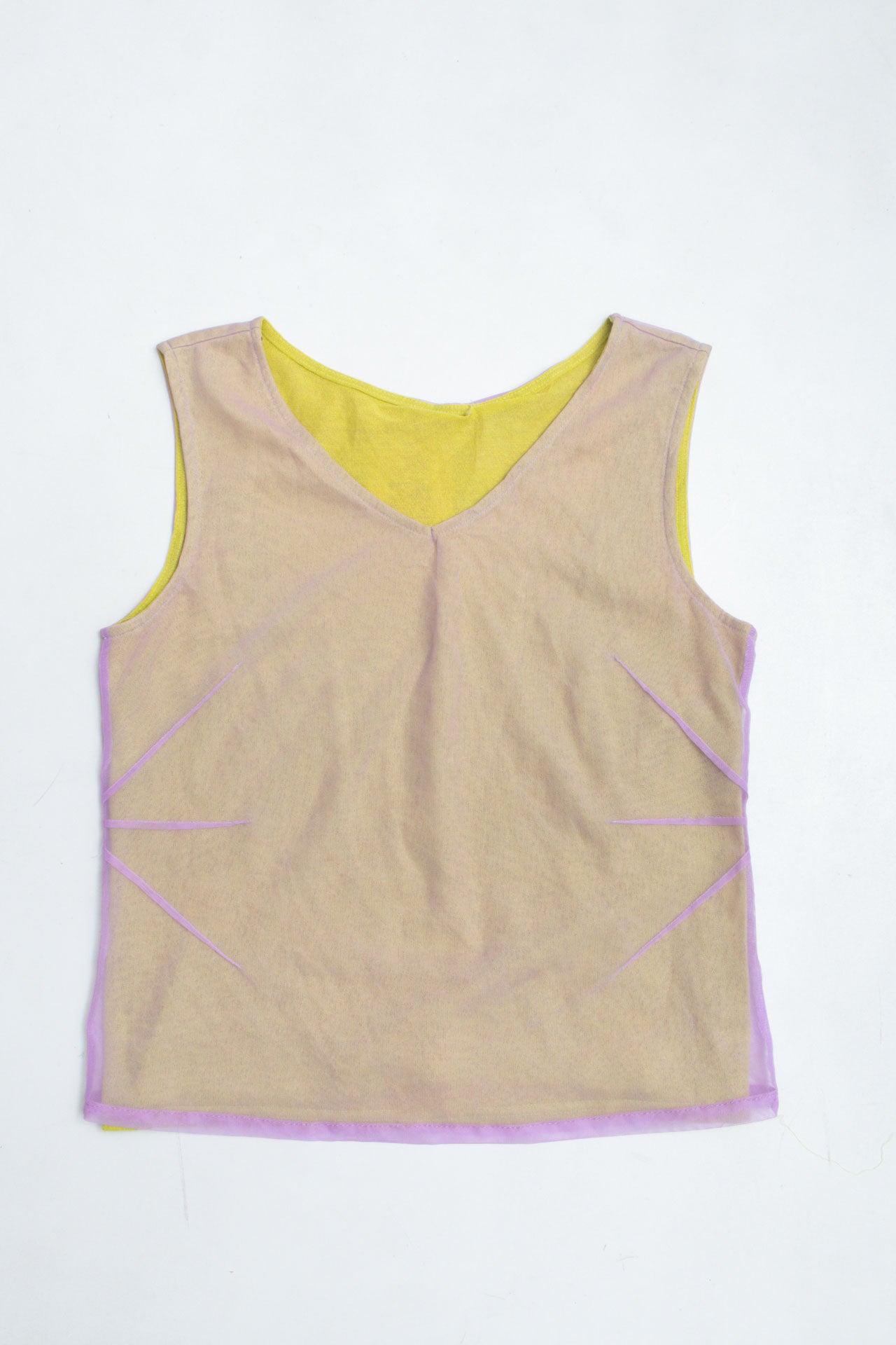 #29 Green and Purple Mesh Tank | Garden Fairy | Size 8/10