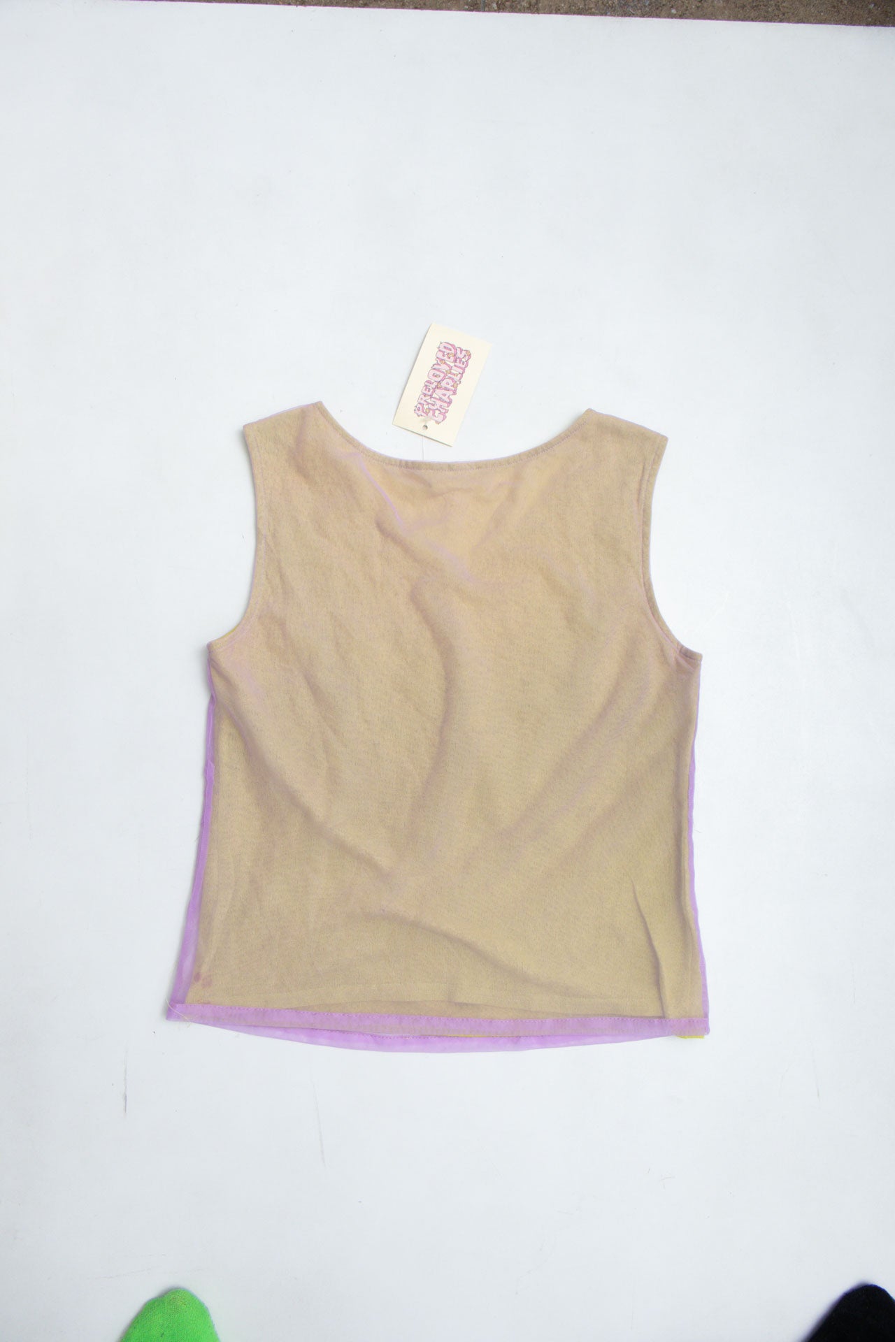 #29 Green and Purple Mesh Tank | Garden Fairy | Size 8/10