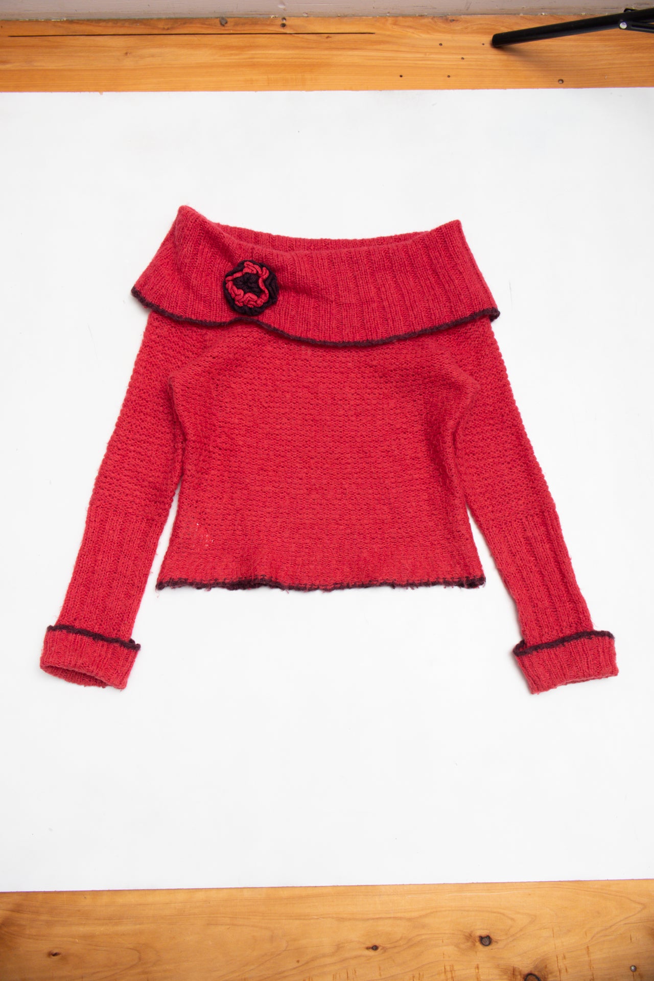 #157 Mng mohair off shoulder jumper | c. 159 | size 12