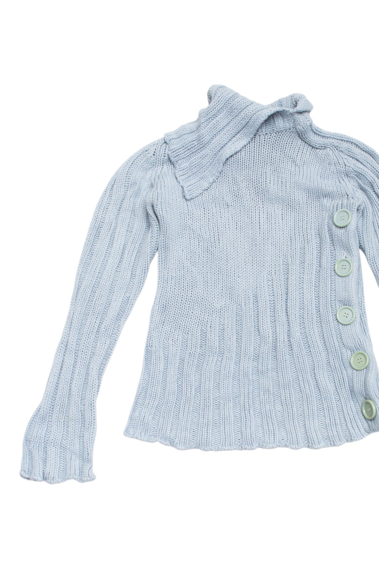 #168 Xdye baby blue buttoned jersey | c. 159 | size 8