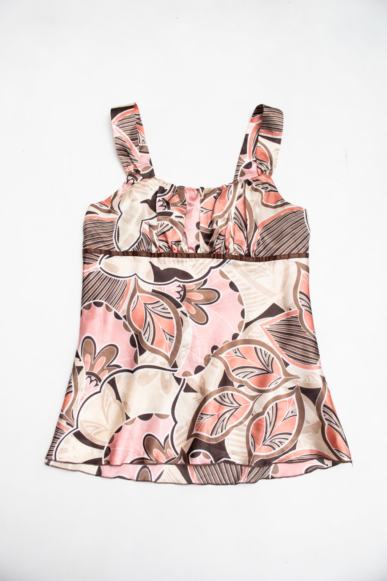 #175 Byer California floral ruched chest top | c. 159 | size 10