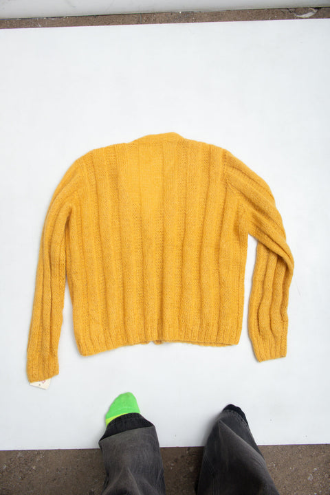 #49 Mustard Knit Cardigan | Garden Fairy | Size 12