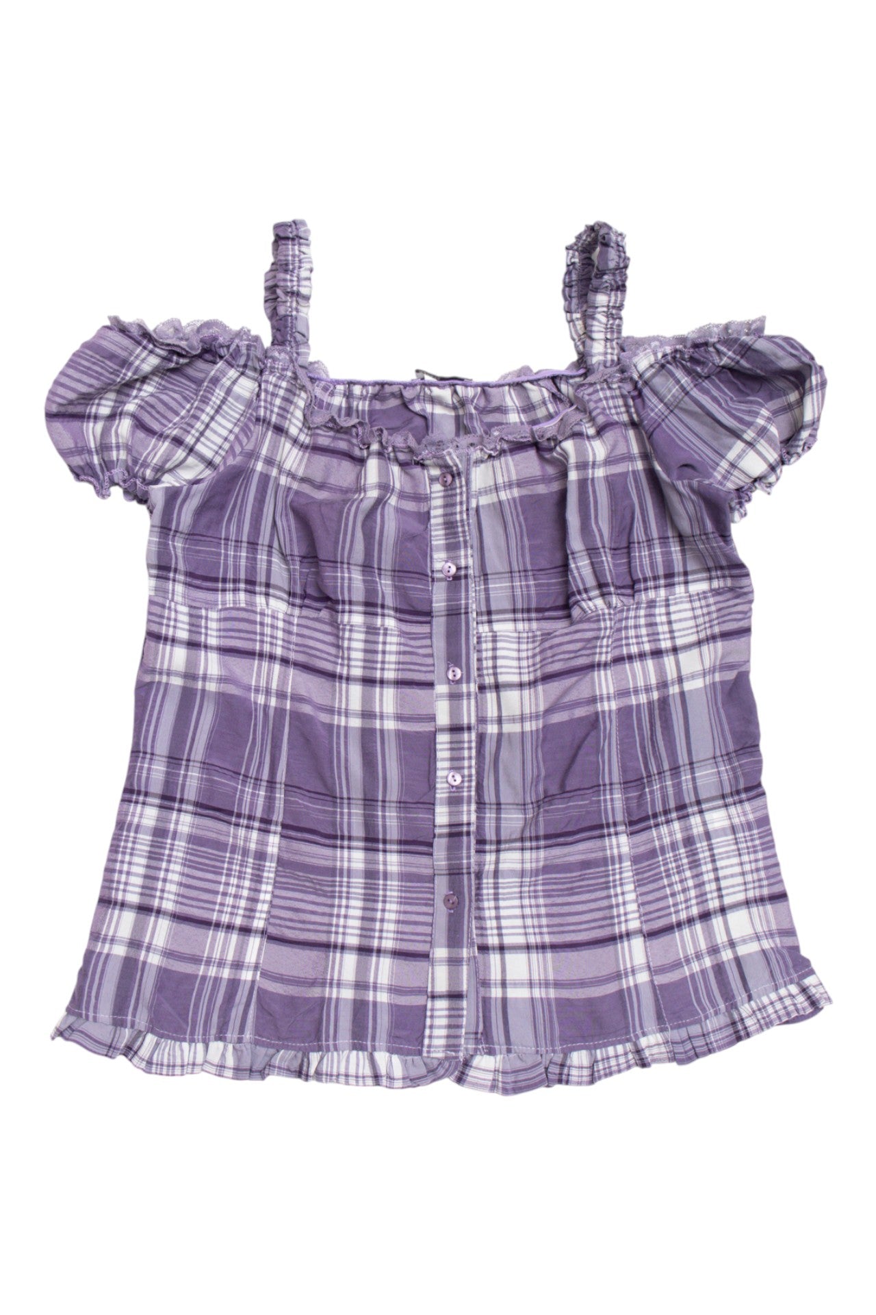 #185 Xanaka plaid cottage core top | c. 159 | size 12